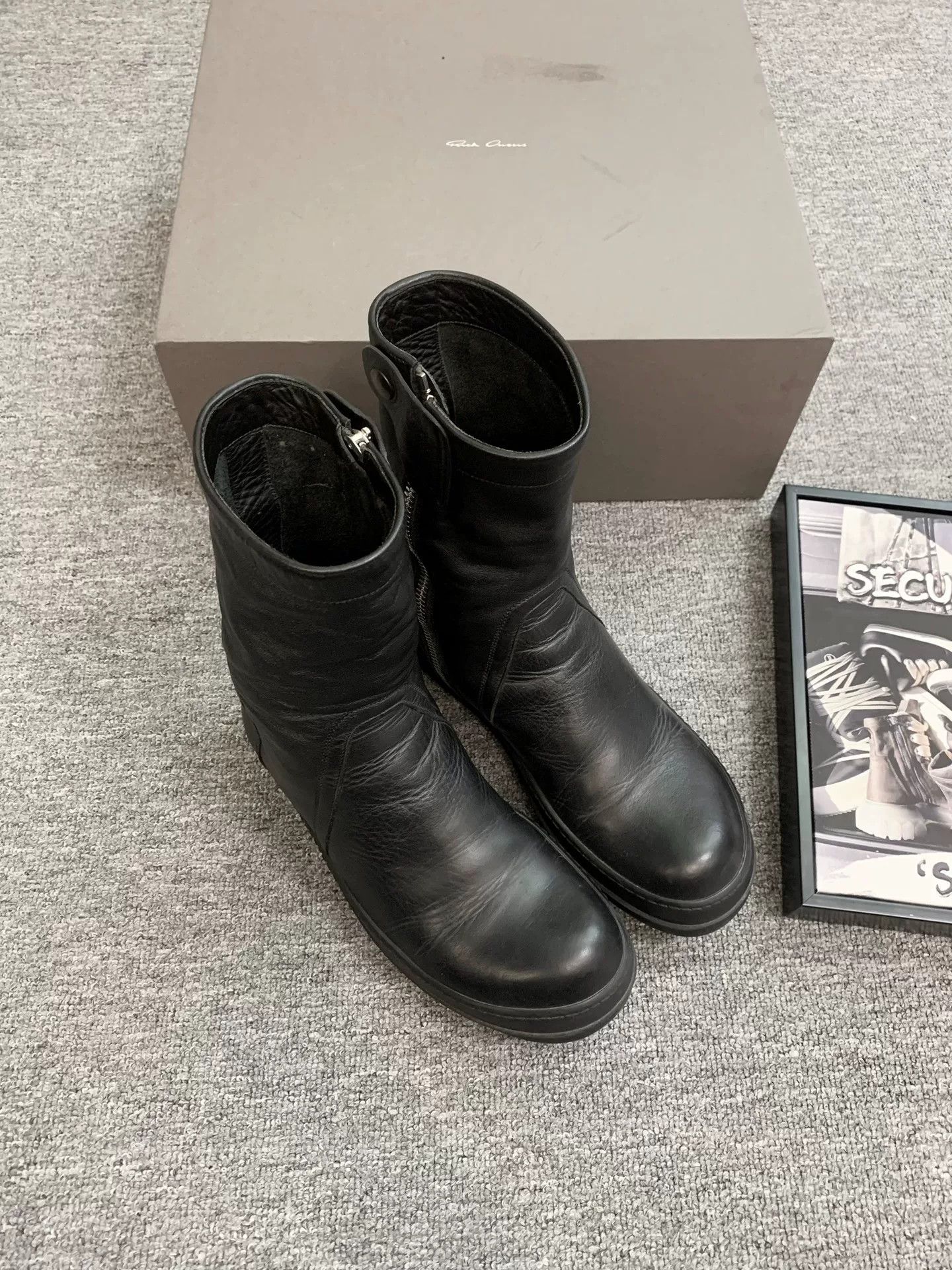Rick Owens Rick Owens 15FW Calf Leather Zip Boots Size US 7 / EU 40 - 3 Thumbnail