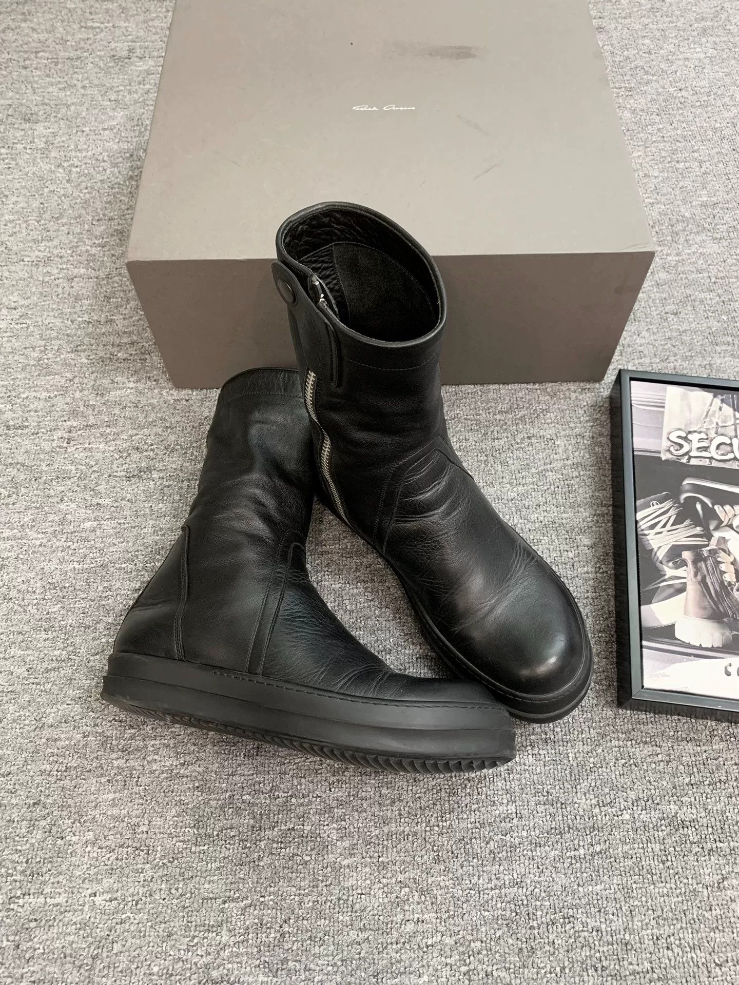 Rick Owens Rick Owens 15FW Calf Leather Zip Boots Size US 7 / EU 40 - 4 Thumbnail