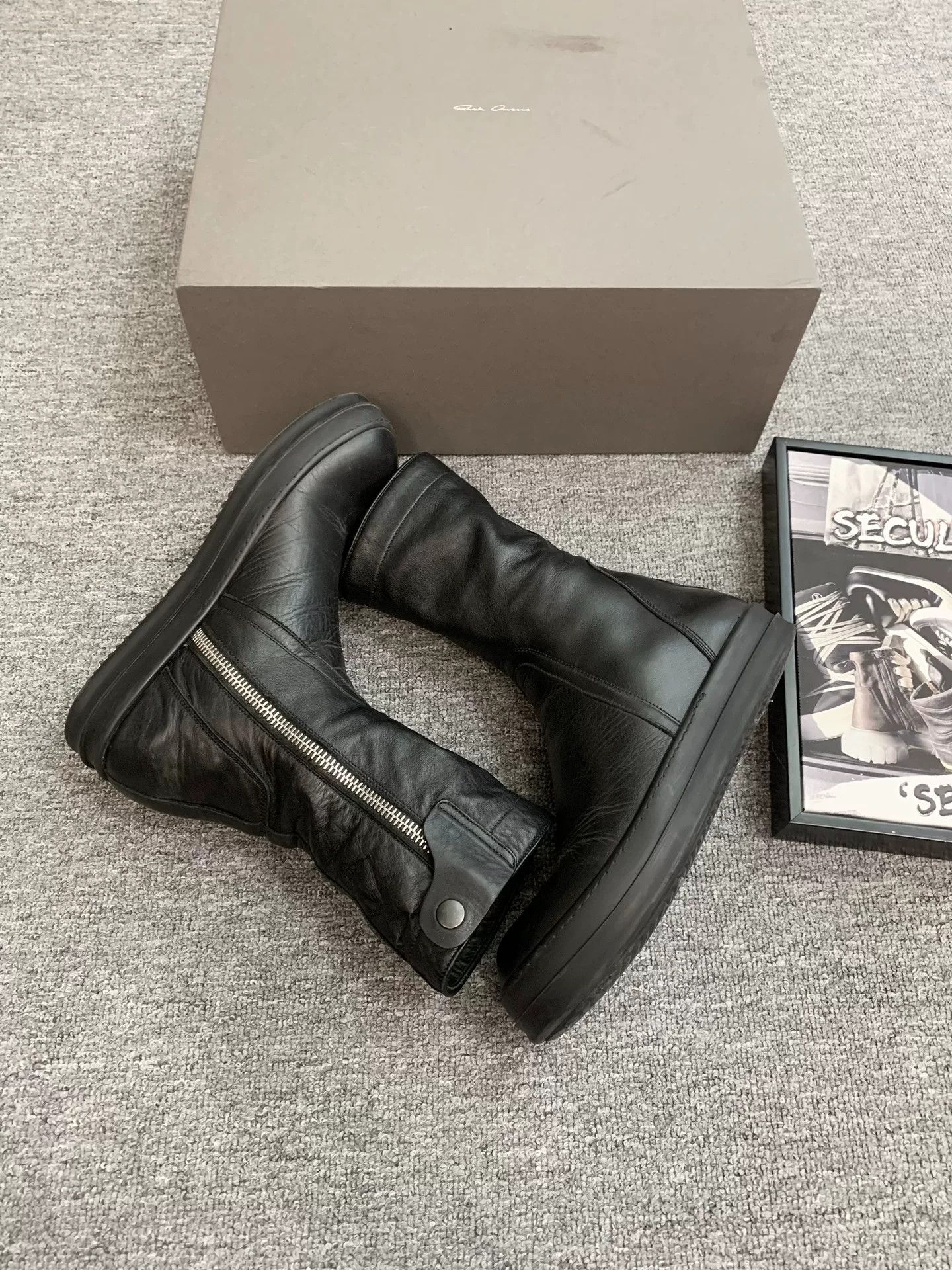 Rick Owens Rick Owens 15FW Calf Leather Zip Boots Size US 7 / EU 40 - 5 Thumbnail