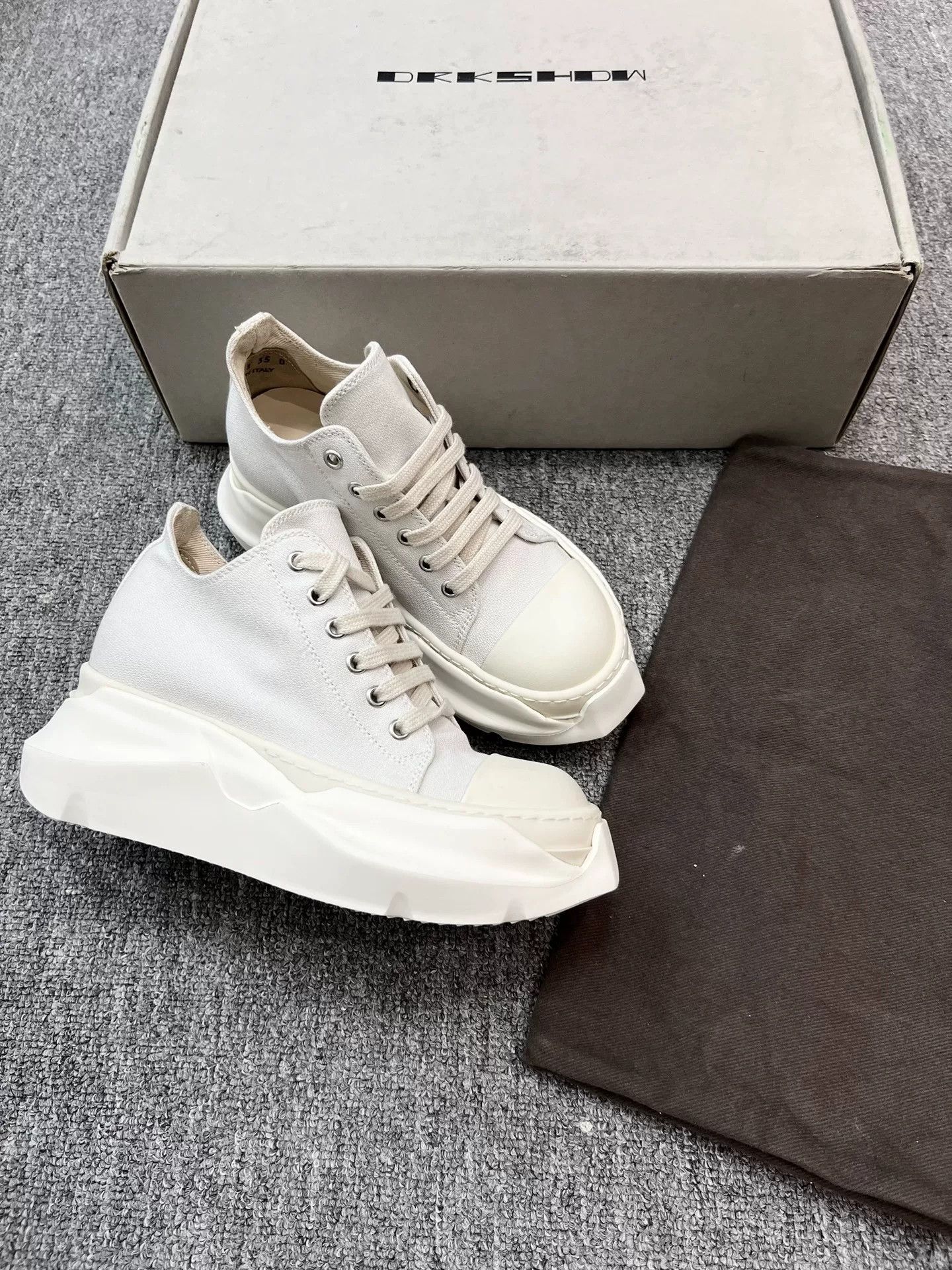 Rick Owens Rick Owens Tank Sole Canvas Sneakers Size US 5 / IT 35 - 2 Thumbnail