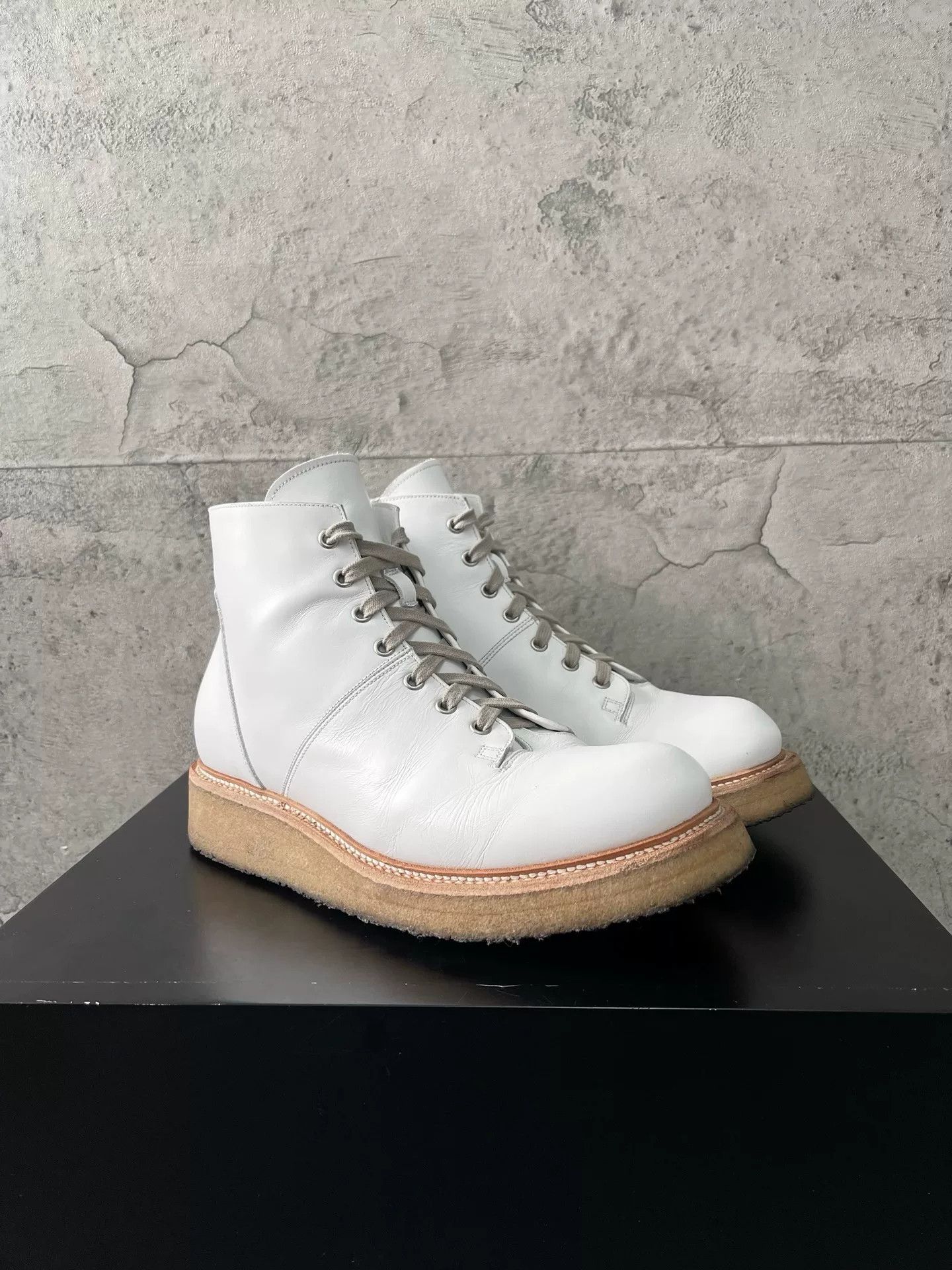 Rick Owens Rick Owens Milk White Martin Boots 42 Size US 9 / EU 42 - 3 Thumbnail