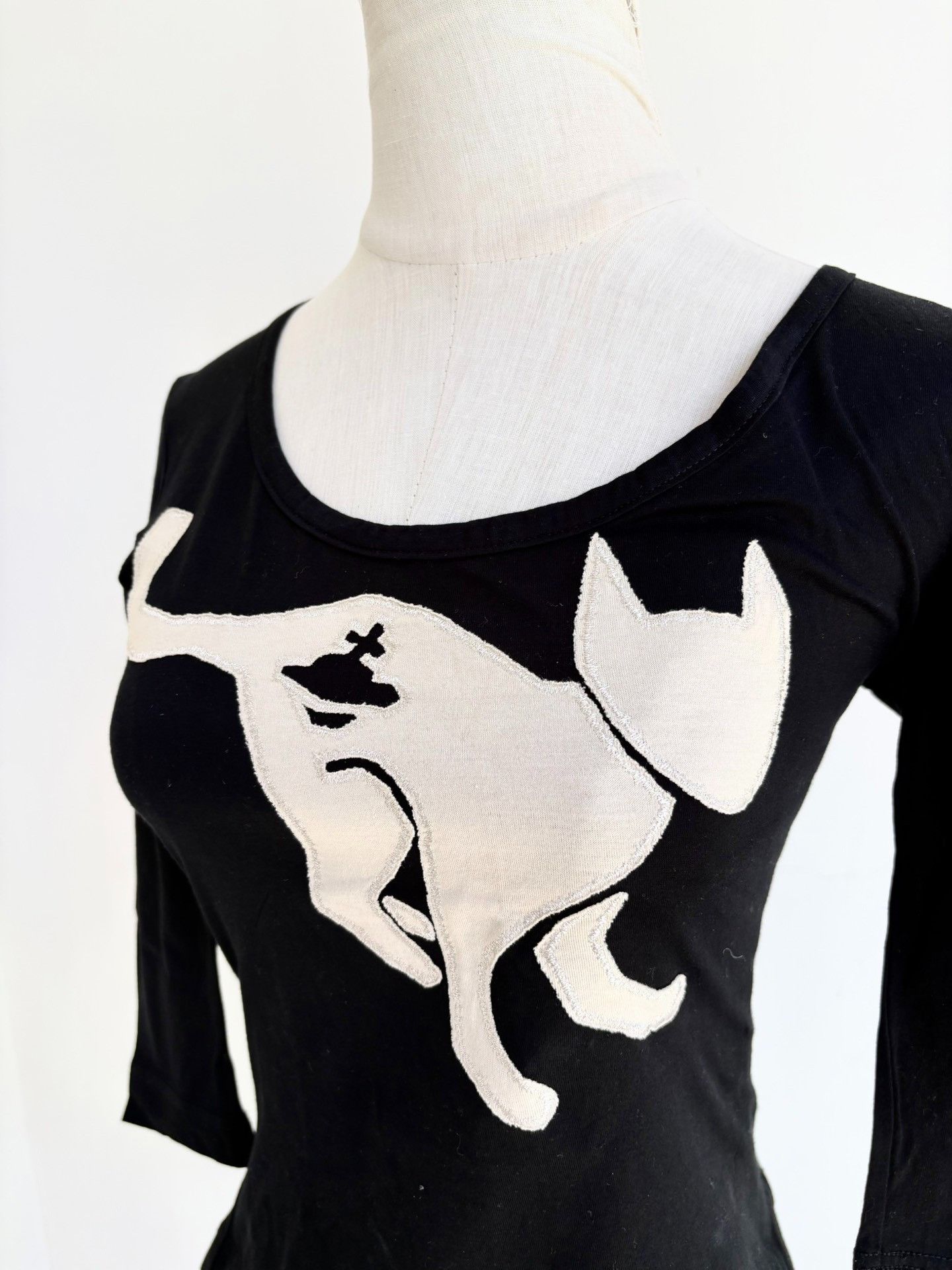 Vivienne Westwood Vivienne Westwood Vintage Black Cat Saturn Top Size M / US 6-8 / IT 42-44 - 2 Thumbnail