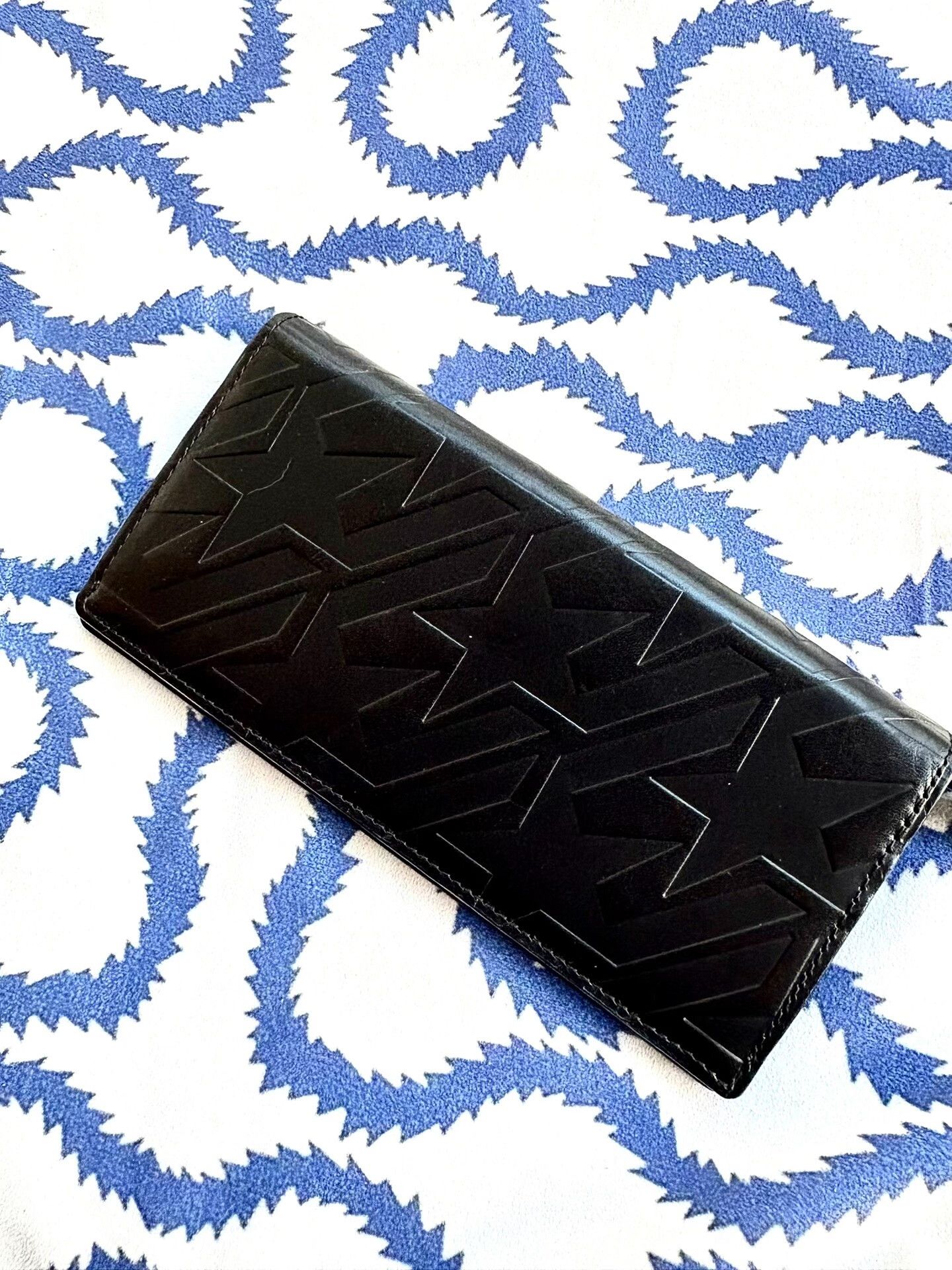 Vivienne Westwood Vivienne Westwood Black Leather Saturn Long Wallet Size ONE SIZE - 3 Thumbnail