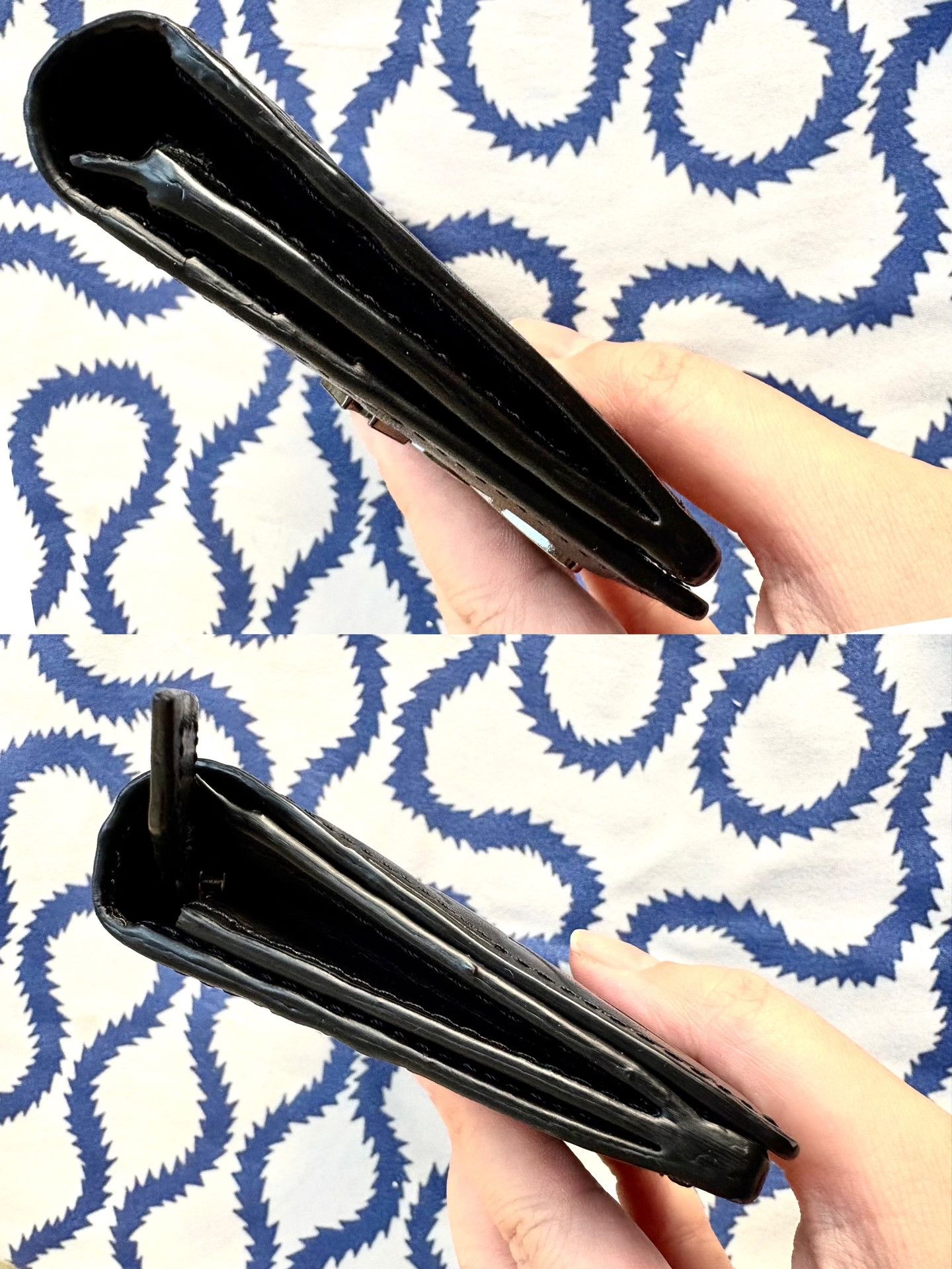 Vivienne Westwood Vivienne Westwood Black Leather Saturn Long Wallet Size ONE SIZE - 6 Thumbnail