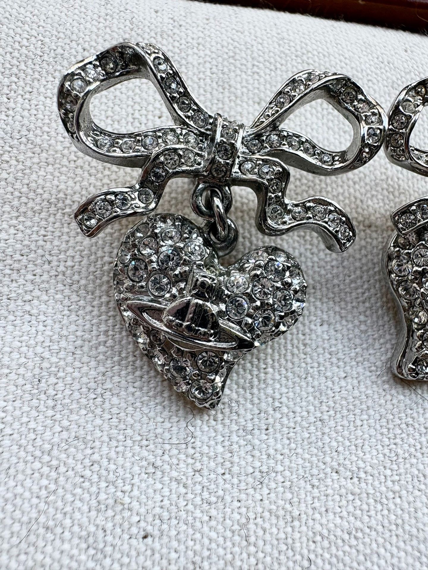 Vivienne Westwood Vivienne Westwood Vintage Bow Heart Earrings Size ONE SIZE - 2 Thumbnail