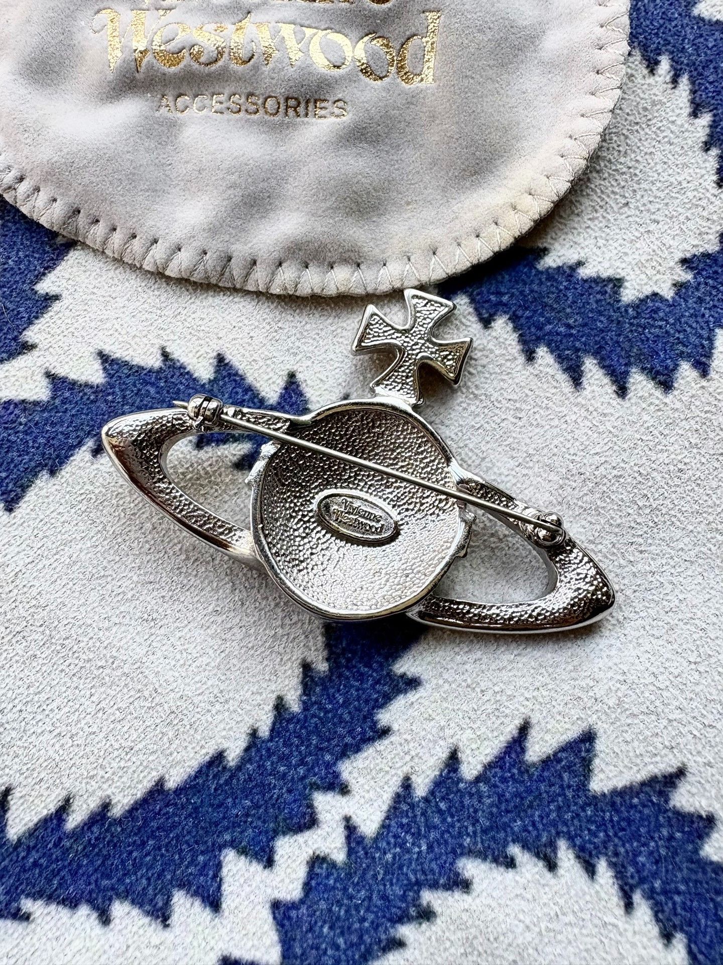 Vivienne Westwood Vivienne Westwood Vintage Silver Saturn Brooch Size ONE SIZE - 3 Thumbnail