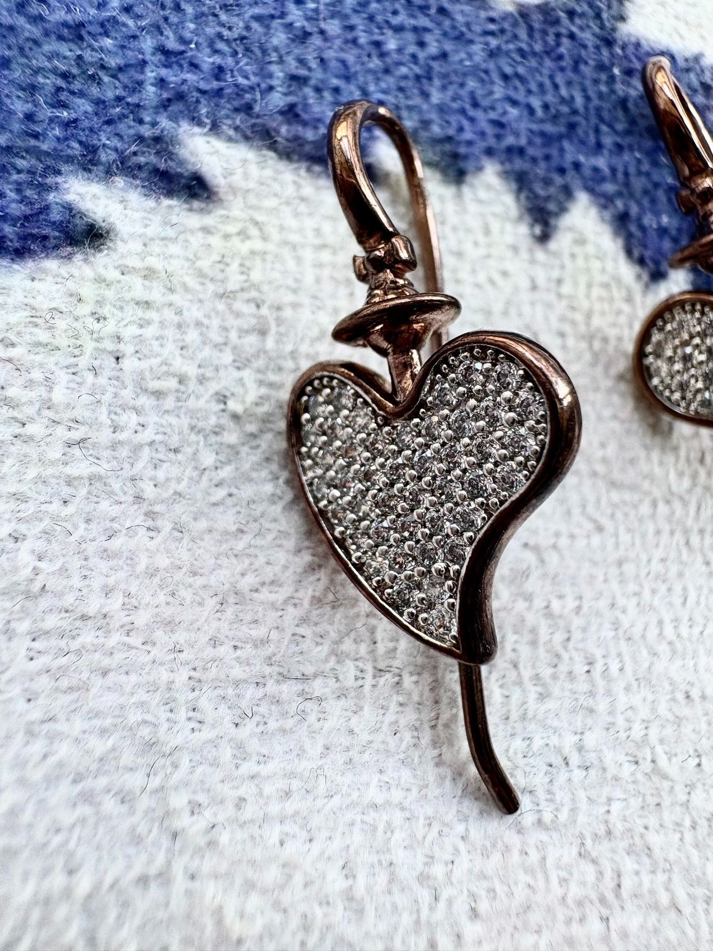 Vivienne Westwood Vivienne Westwood Vintage Heart Saturn Earrings Size ONE SIZE - 2 Thumbnail