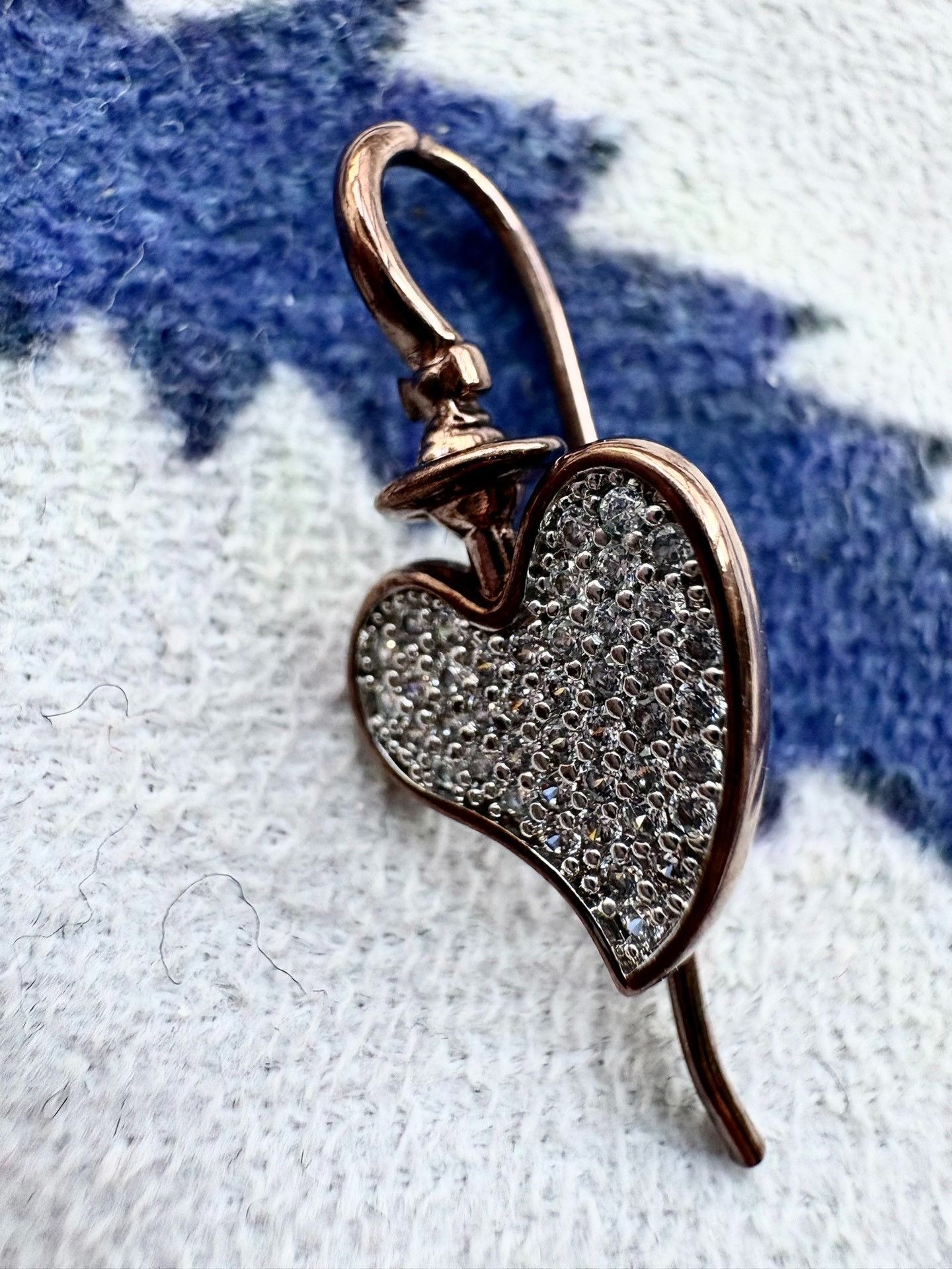 Vivienne Westwood Vivienne Westwood Vintage Heart Saturn Earrings Size ONE SIZE - 3 Thumbnail