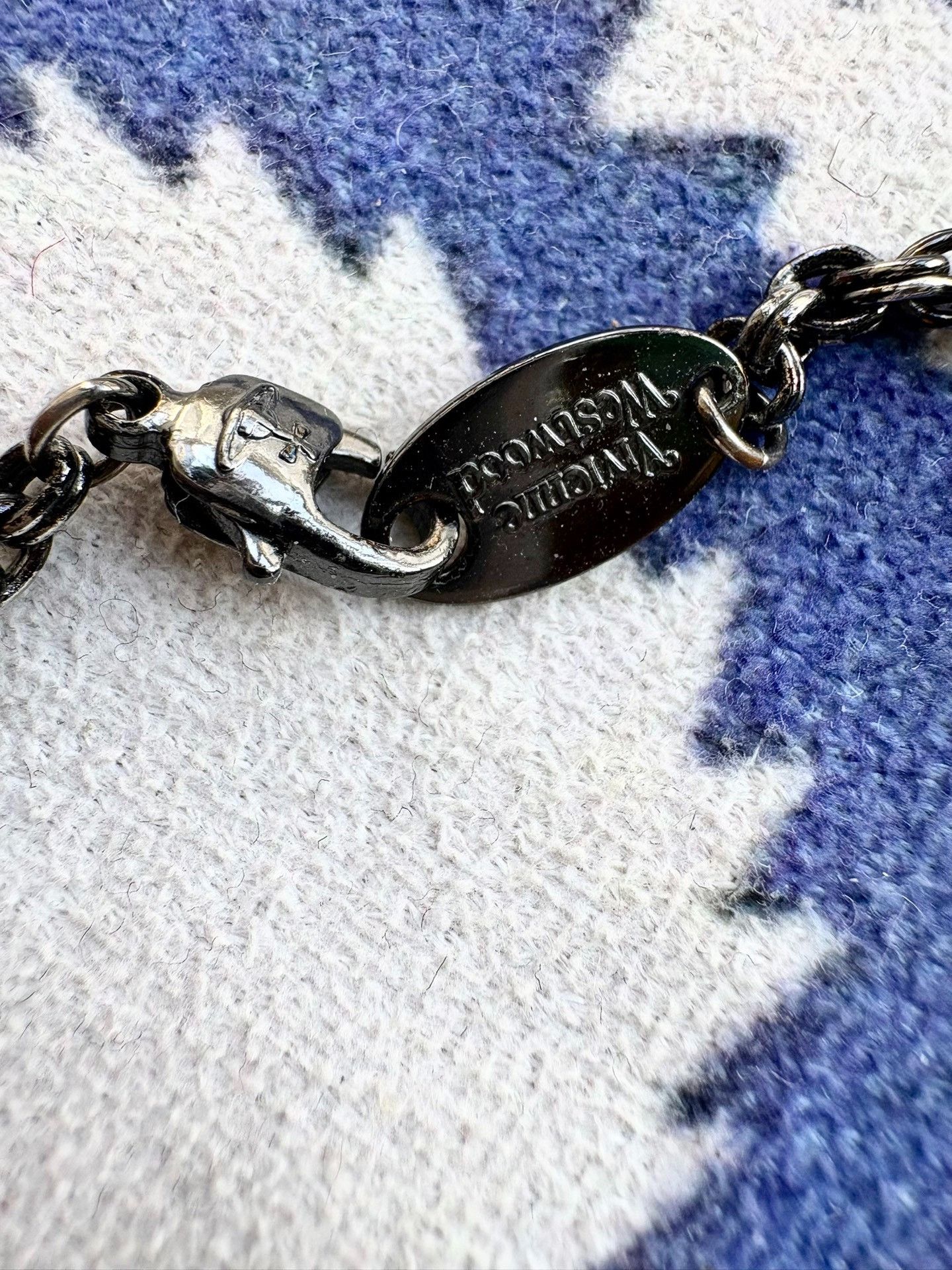 Vivienne Westwood Vivienne Westwood Vintage Blue Saturn Necklace Size ONE SIZE - 4 Thumbnail