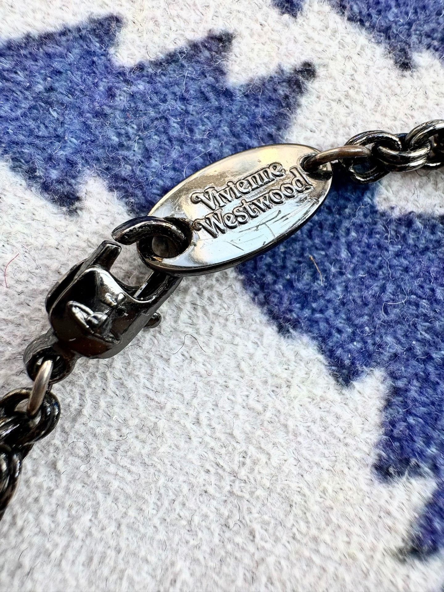 Vivienne Westwood Vivienne Westwood Vintage Blue Saturn Necklace Size ONE SIZE - 3 Thumbnail