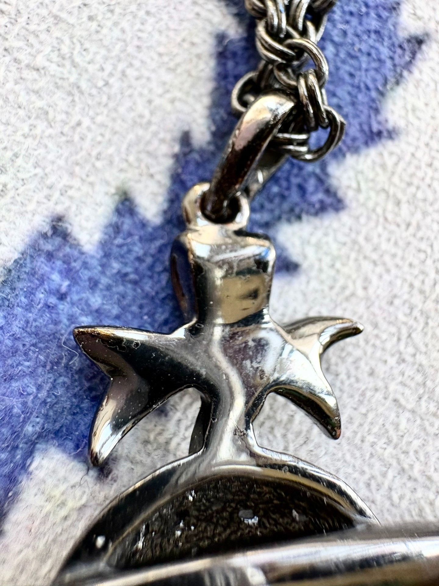 Vivienne Westwood Vivienne Westwood Vintage Blue Saturn Necklace Size ONE SIZE - 8 Thumbnail