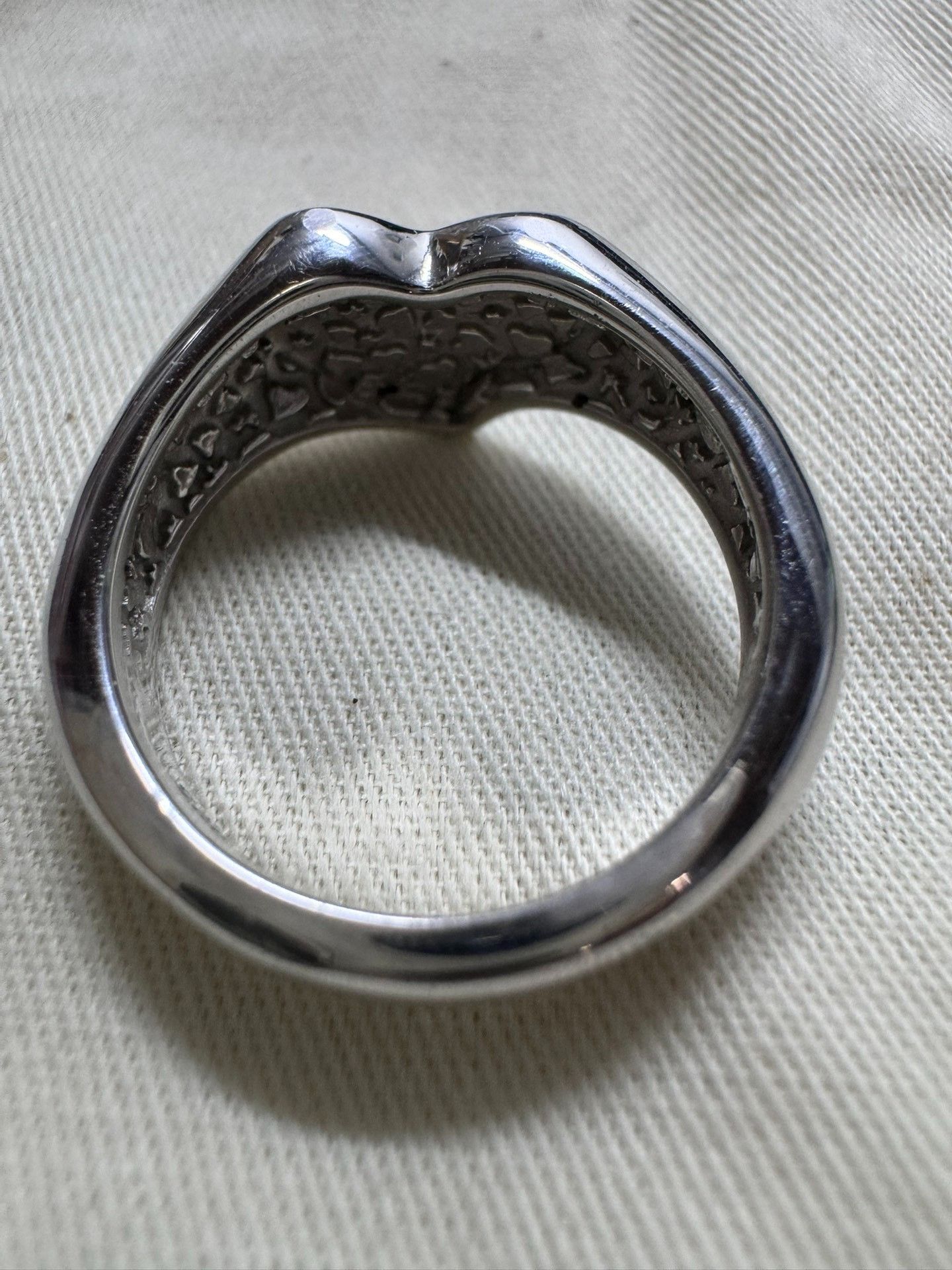 Vivienne Westwood Vivienne Westwood Silver Saturn Heart Ring Size ONE SIZE - 2 Thumbnail