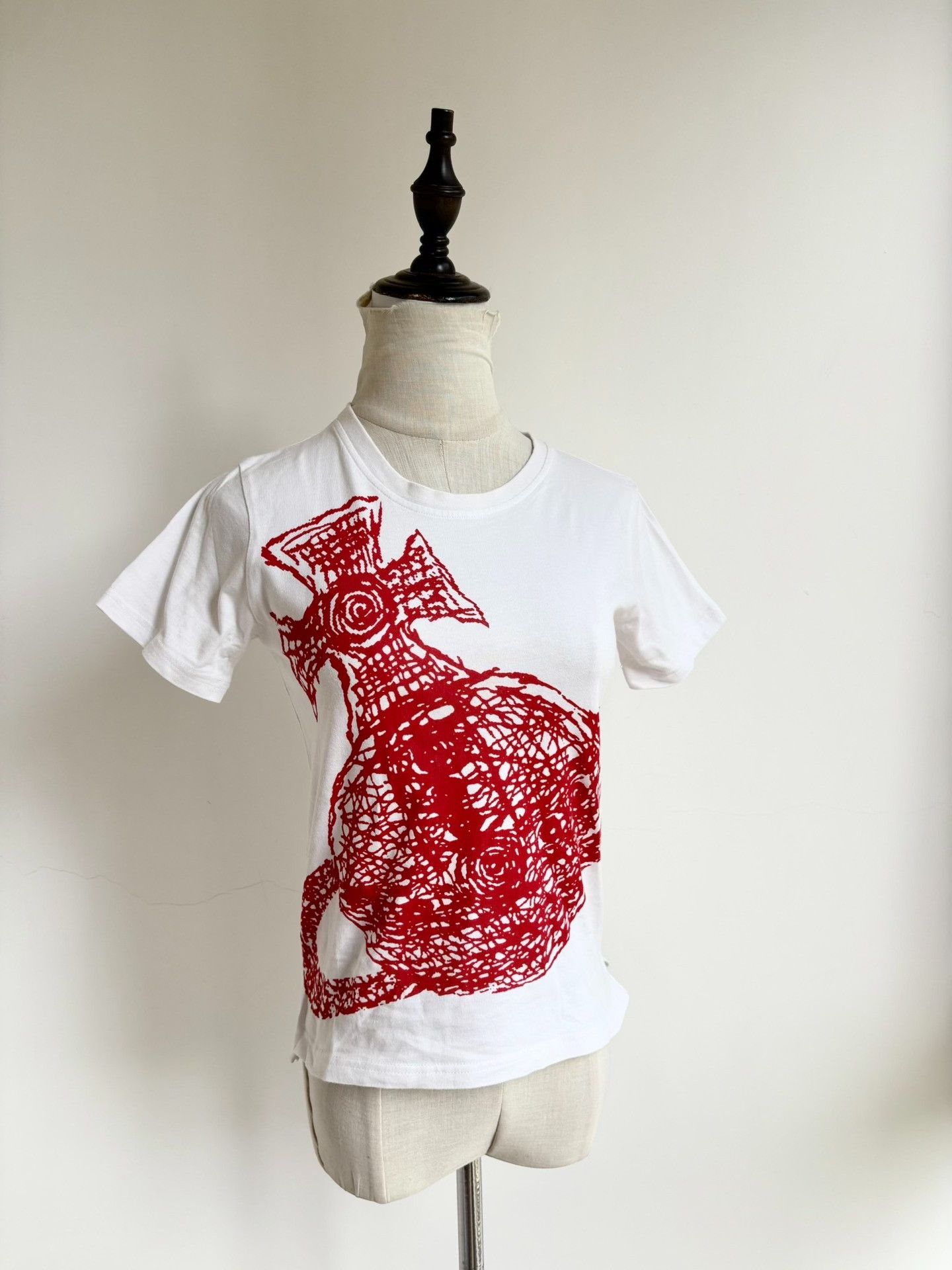 Vivienne Westwood Vivienne Westwood 90s Vintage White Saturn Tee Size M / US 6-8 / IT 42-44 - 2 Thumbnail