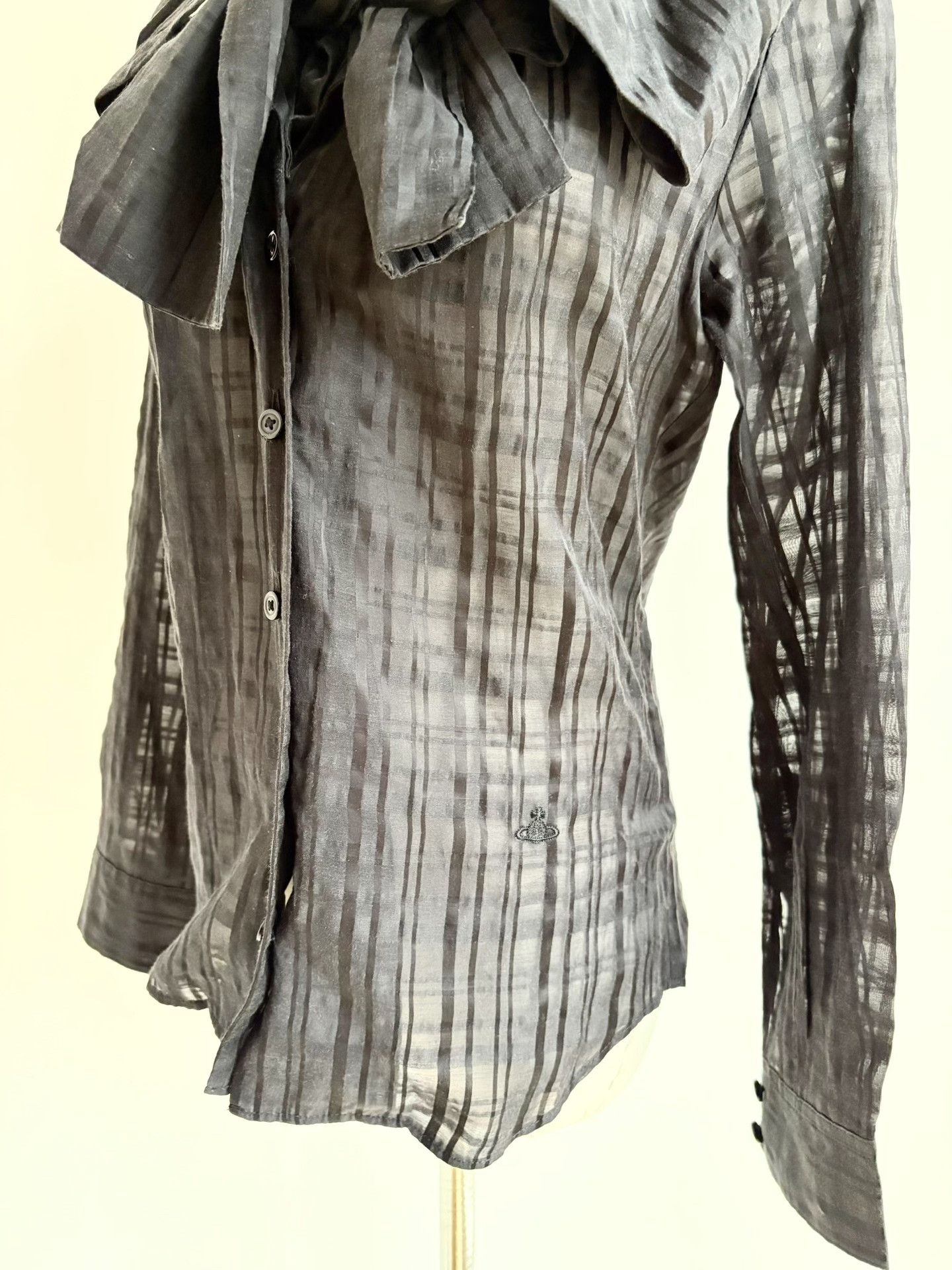 Vivienne Westwood Vivienne Westwood Black Stripe Bow Shirt Set Size M / US 6-8 / IT 42-44 - 8 Thumbnail
