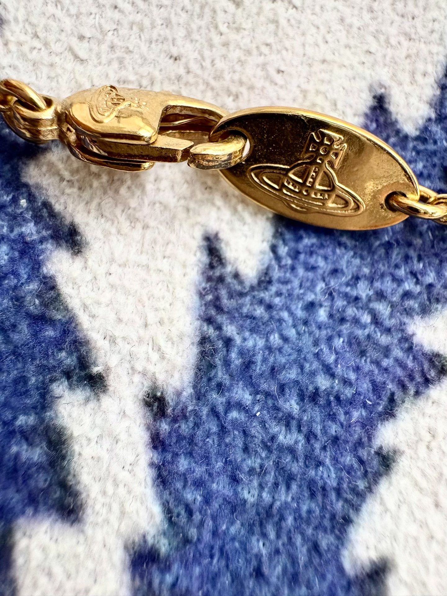 Vivienne Westwood Vivienne Westwood Vintage Gold Saturn Necklace Size ONE SIZE - 7 Thumbnail