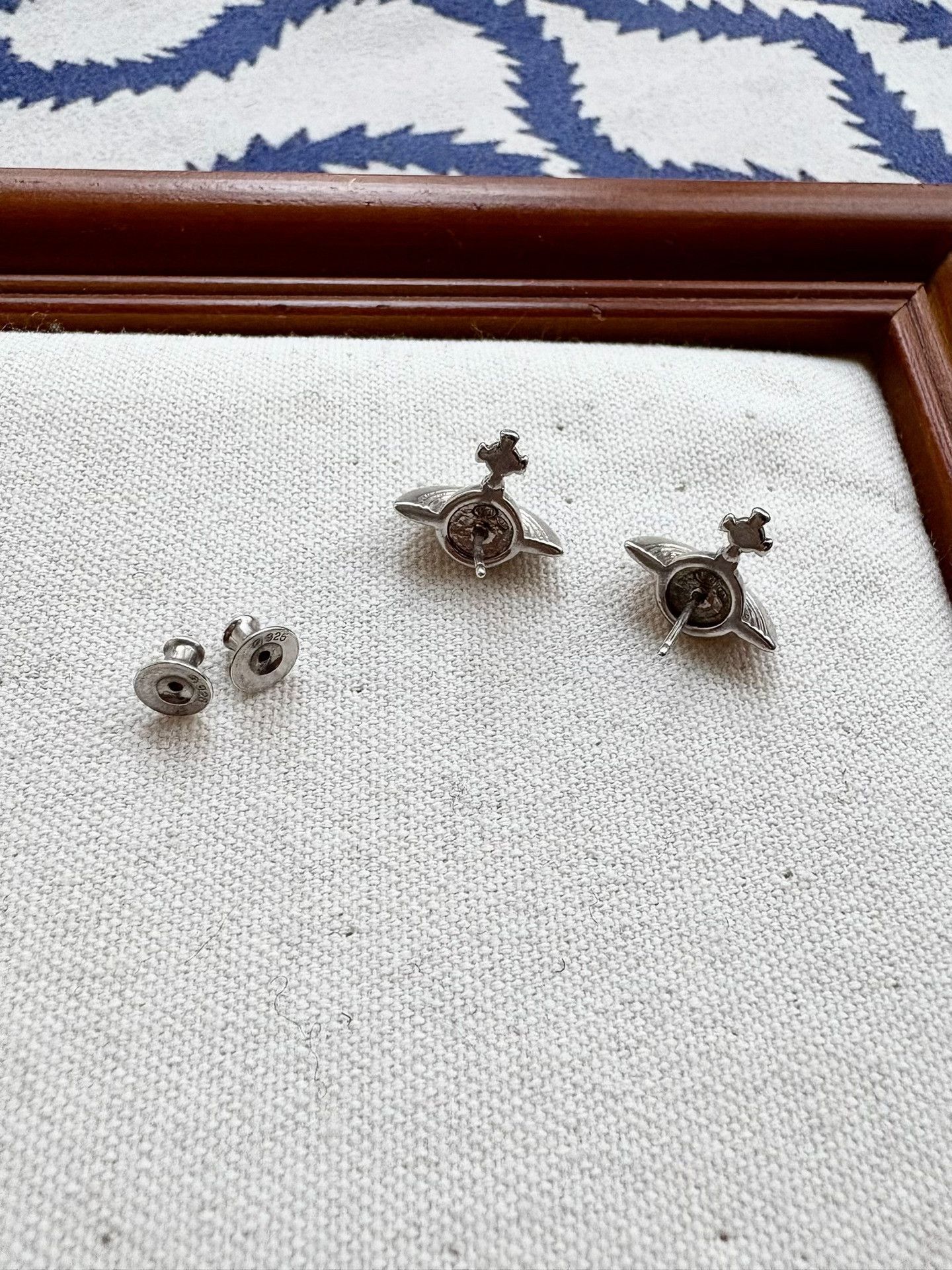 Vivienne Westwood Vivienne Westwood Silver Saturn Stud Earrings Size ONE SIZE - 6 Thumbnail