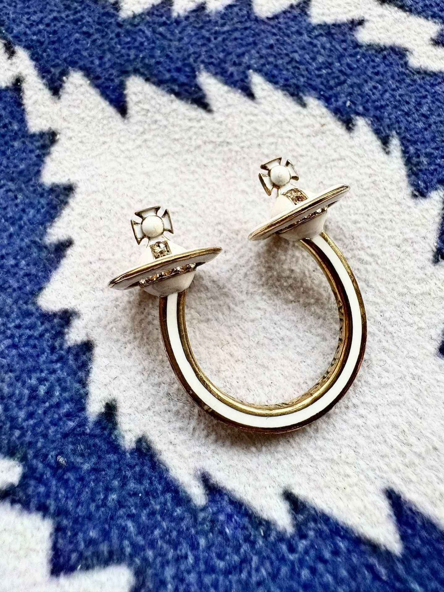 Vivienne Westwood Vivienne Westwood Vintage White Saturn Ring Size ONE SIZE - 2 Thumbnail