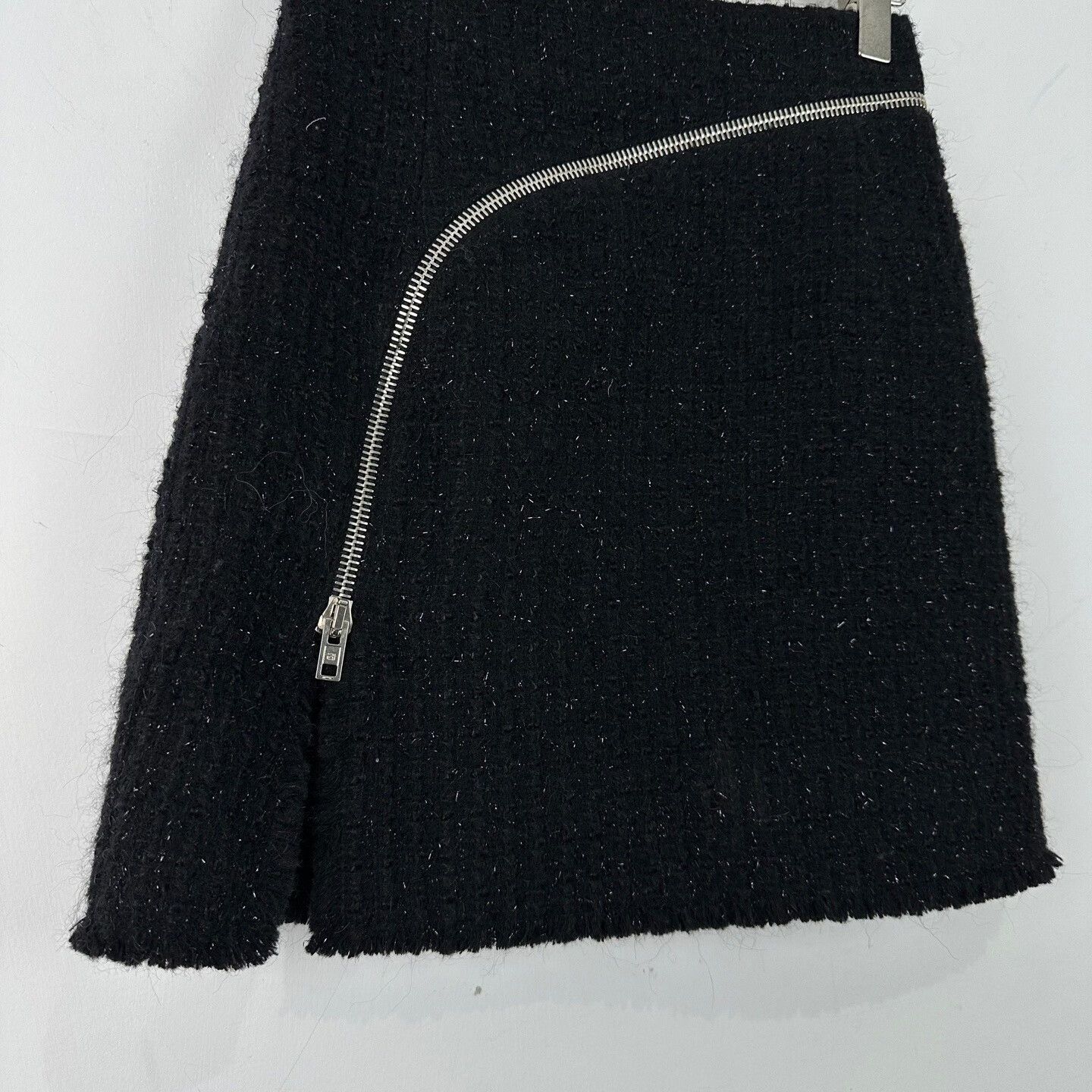 Alexander Wang Alexander Wang Zipper Detail Tweed Mini Skirt Size 0 Size 25" / US 0 / IT 36 - 4 Thumbnail