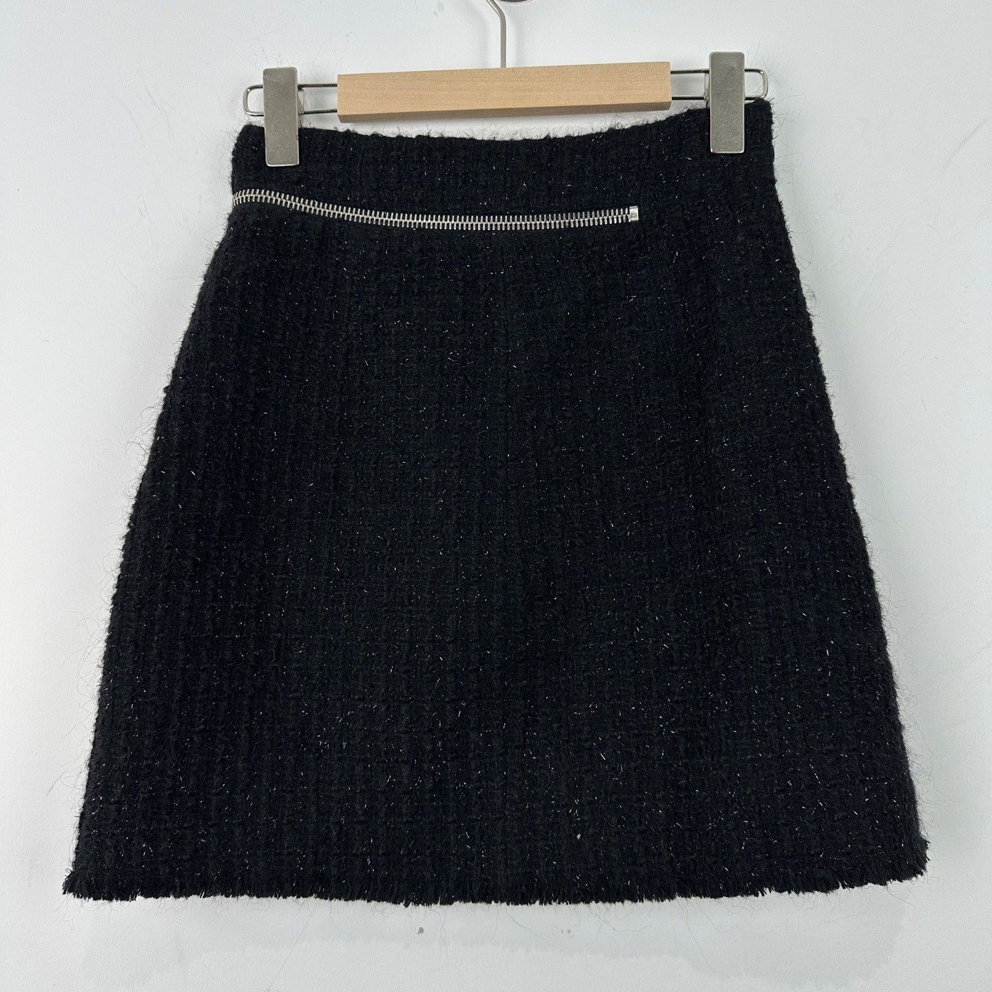 Alexander Wang Alexander Wang Zipper Detail Tweed Mini Skirt Size 0 Size 25" / US 0 / IT 36 - 3 Thumbnail