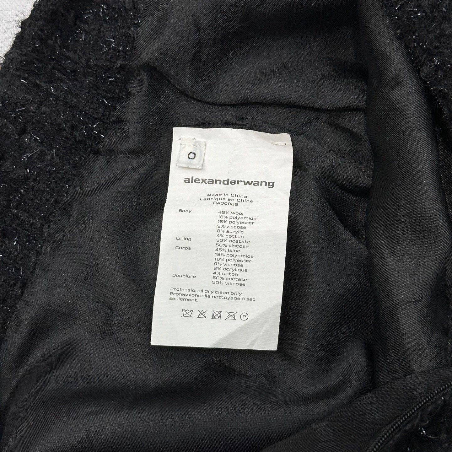 Alexander Wang Alexander Wang Zipper Detail Tweed Mini Skirt Size 0 Size 25" / US 0 / IT 36 - 6 Thumbnail