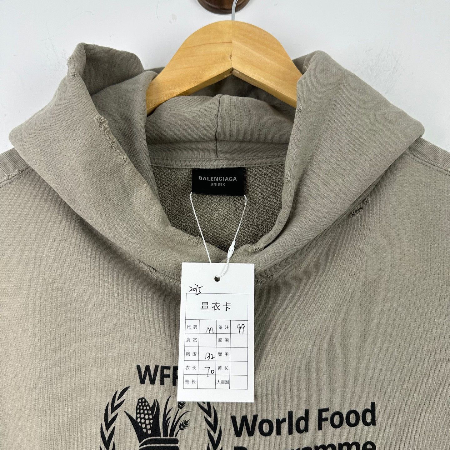 Balenciaga Balenciaga WFP Distressed Hoodie Size M Size US M / EU 48-50 / 2 - 4 Thumbnail