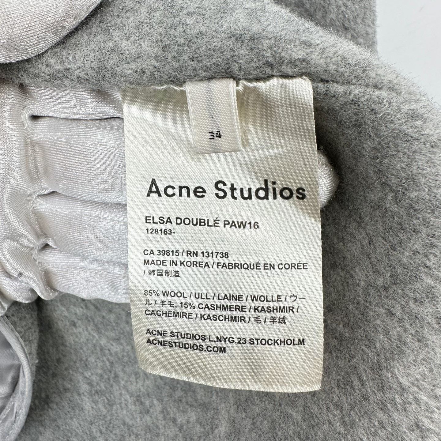 Acne Studios Acne Studios Wool Cashmere Elsa Doublé Coat 34 Size XS / US 0-2 / IT 36-38 - 6 Thumbnail