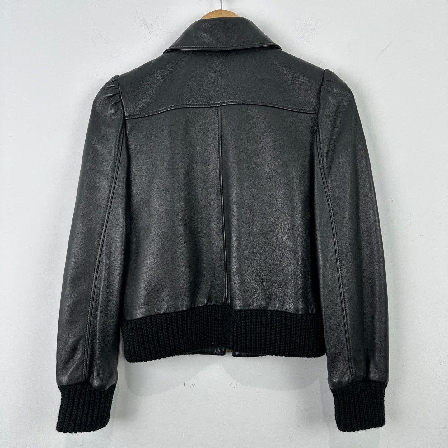 Coach Coach Puff Shoulder Lambskin Leather Jacket US 2 Size XS / US 0-2 / IT 36-38 - 3 Thumbnail