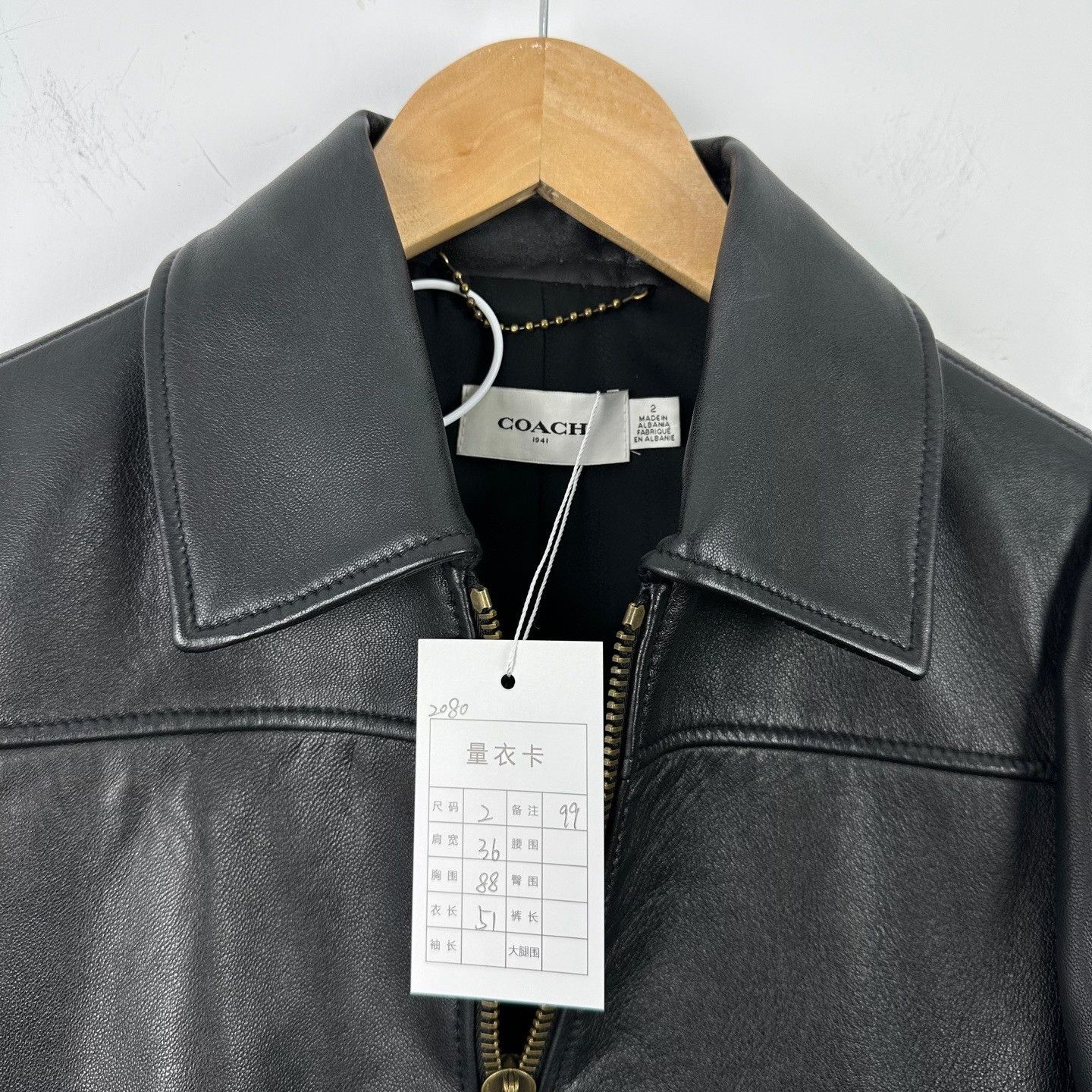 Coach Coach Puff Shoulder Lambskin Leather Jacket US 2 Size XS / US 0-2 / IT 36-38 - 4 Thumbnail
