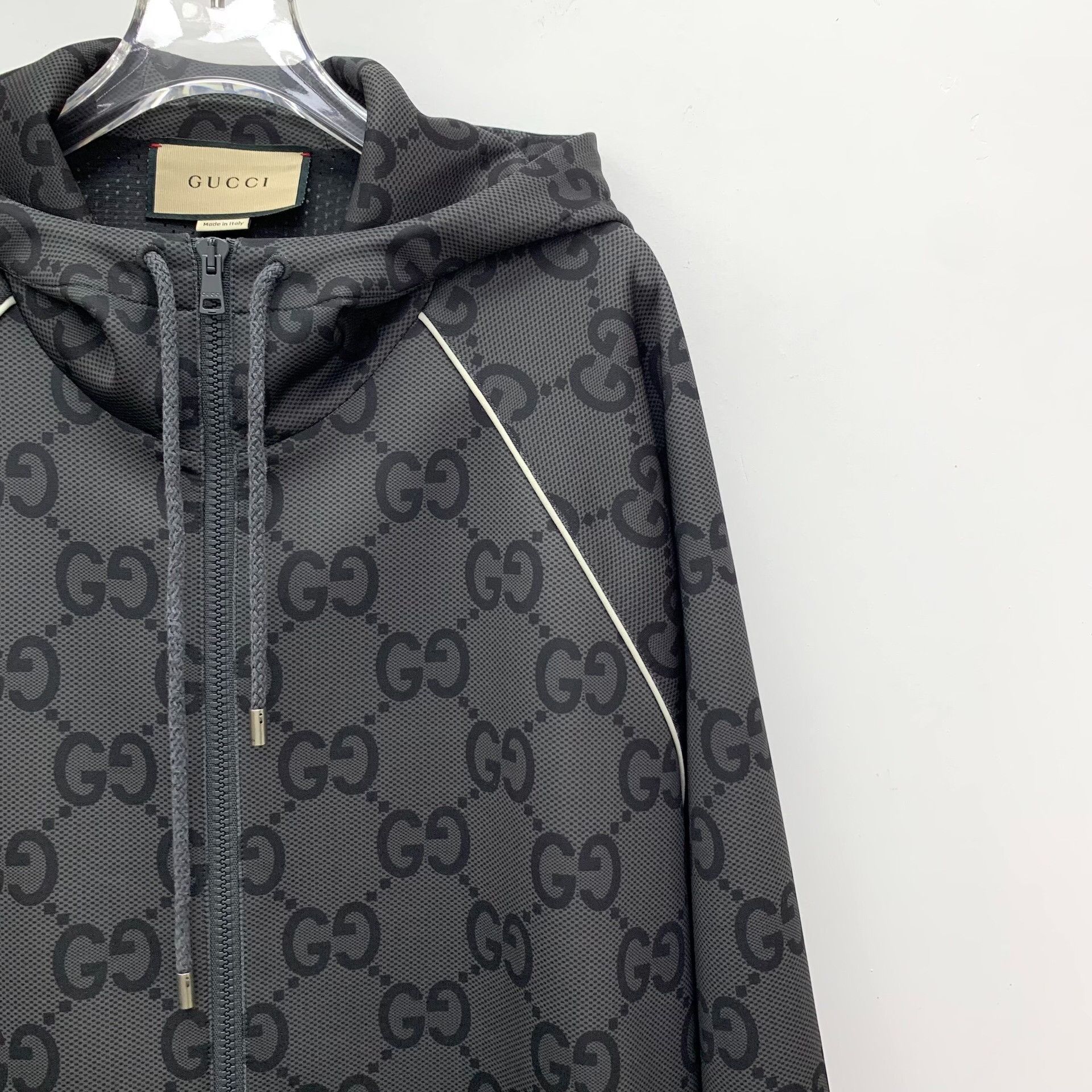 Gucci Gucci GG Logo Jacquard Zip Hoodie XL Size US XL / EU 56 / 4 - 4 Thumbnail