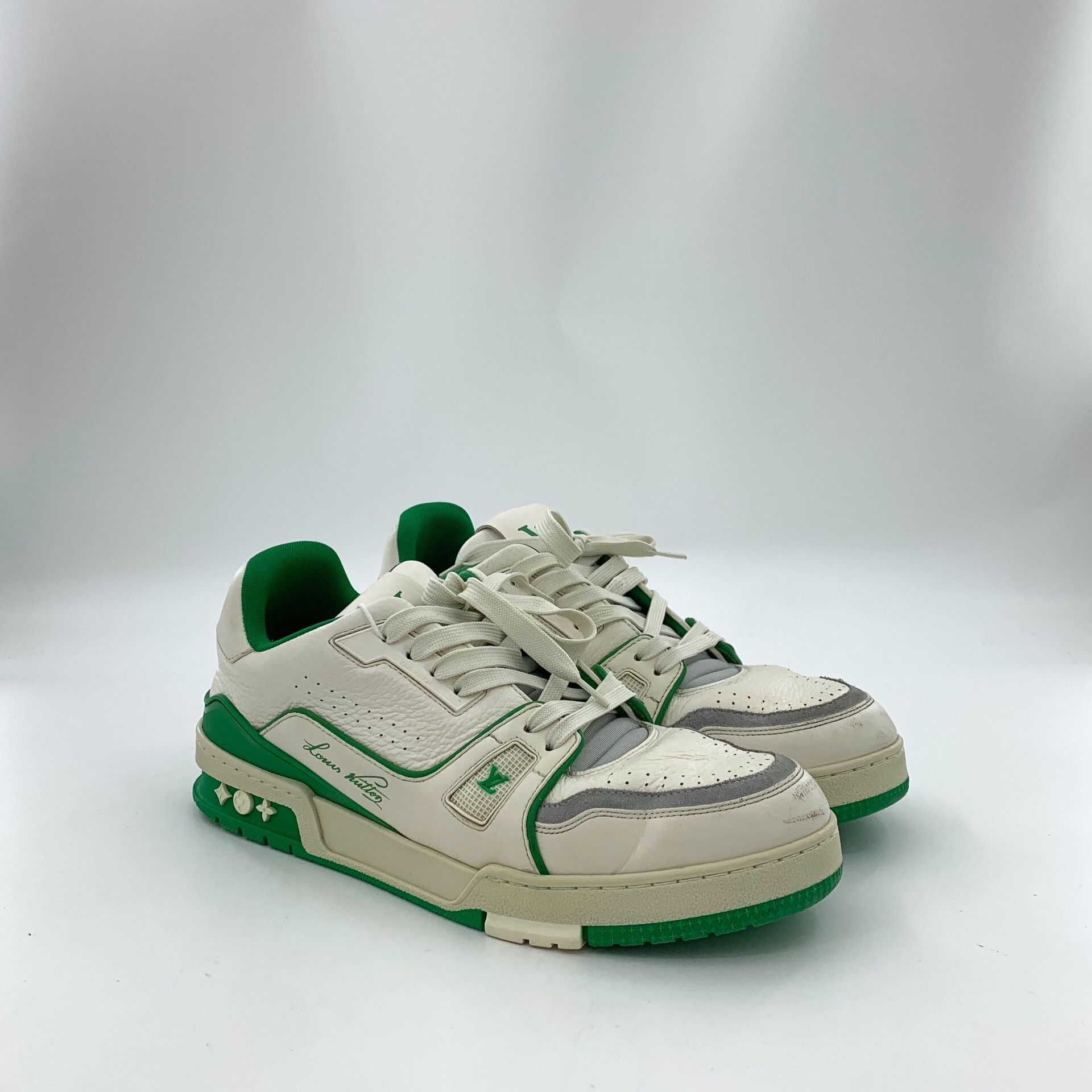 Louis Vuitton Louis Vuitton Green Trainer Sneakers US 9 / EU 42 Size US 9 / EU 42 - 3 Thumbnail