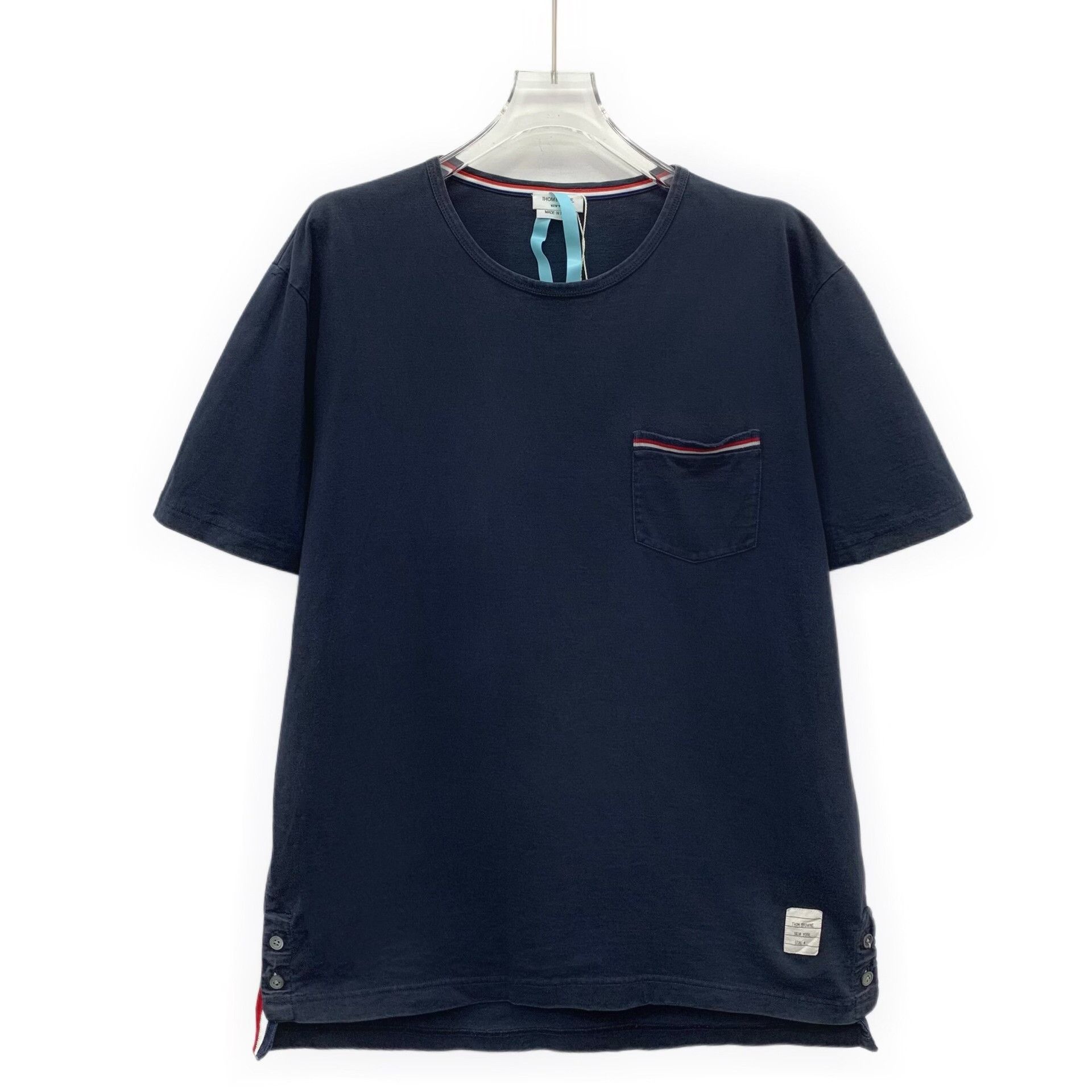 Thom Browne Thom Browne Striped Pocket T-Shirt Size 4 Size US XL / EU 56 / 4 - 2 Thumbnail