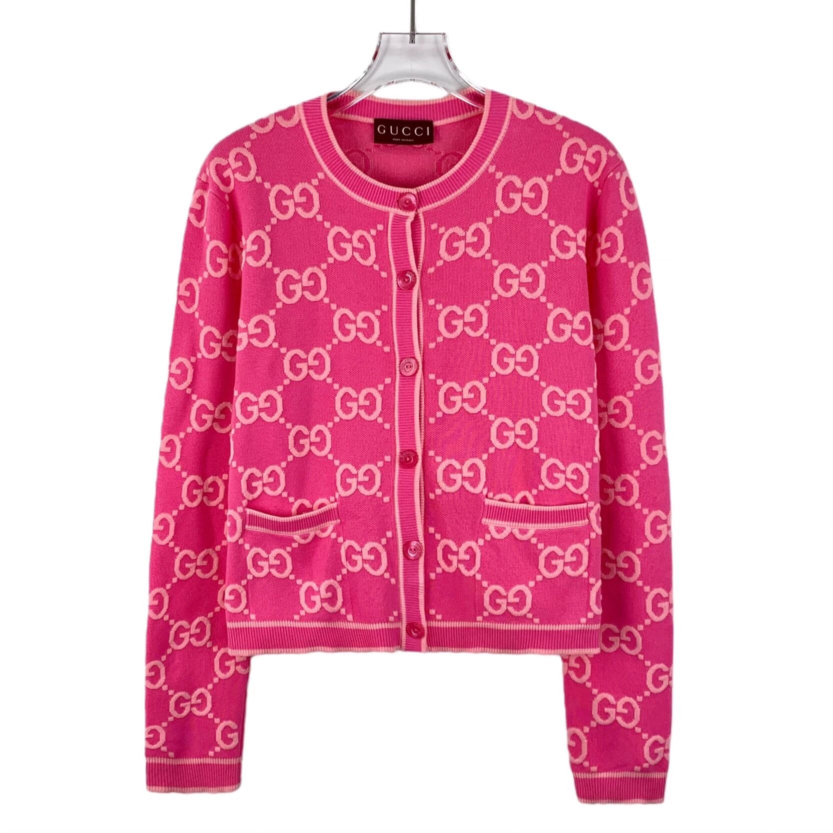 Gucci Gucci GG Jacquard Cotton Cardigan S Size S / US 4 / IT 40 - 2 Thumbnail