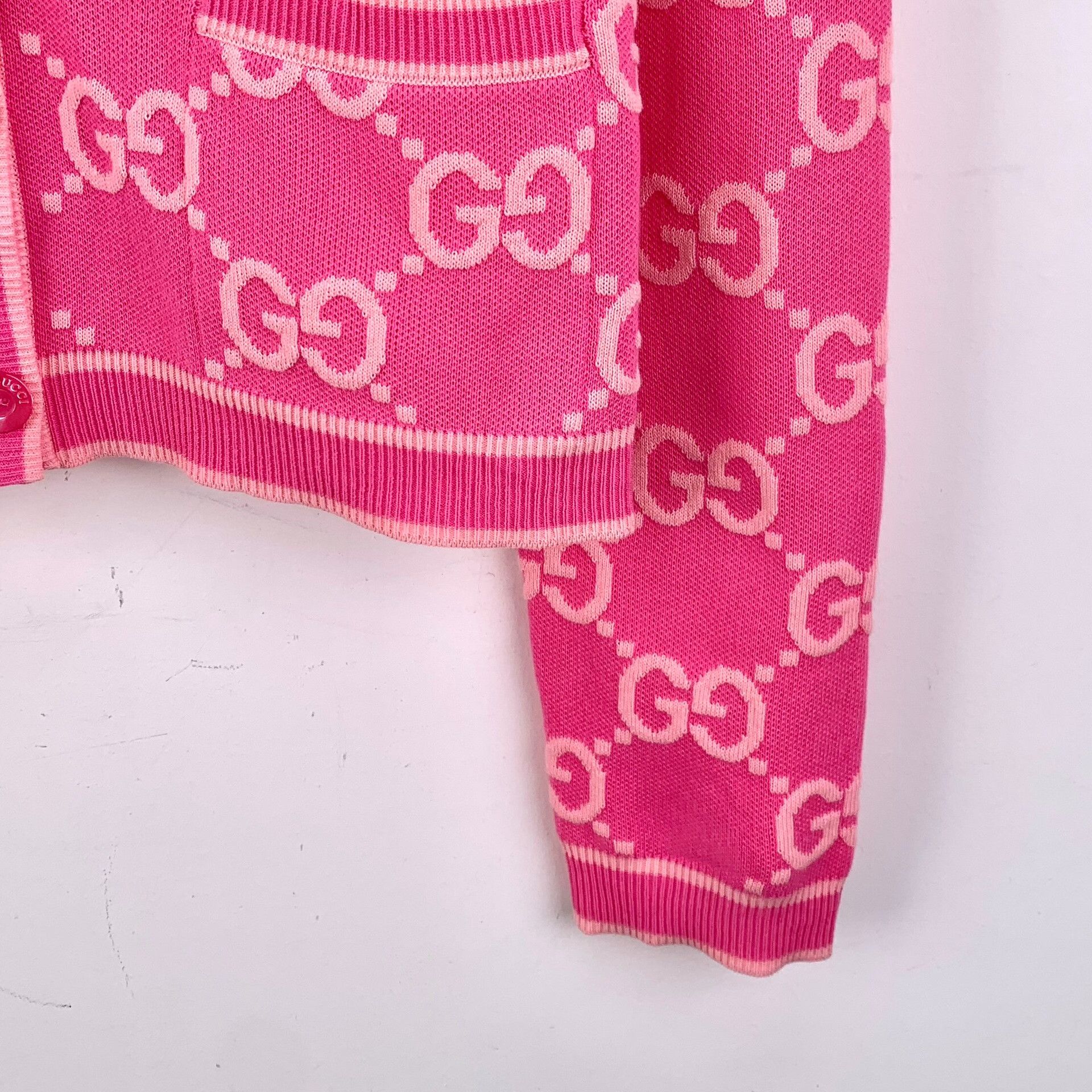 Gucci Gucci GG Jacquard Cotton Cardigan S Size S / US 4 / IT 40 - 5 Thumbnail