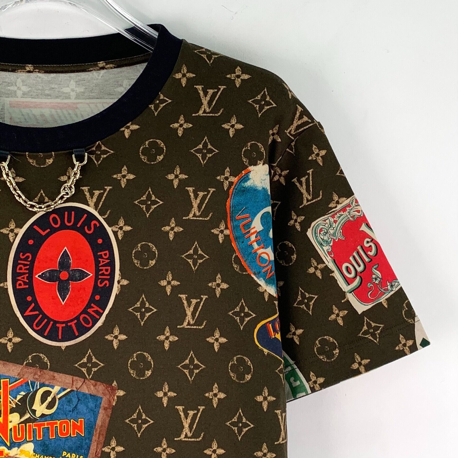 Louis Vuitton Louis Vuitton H31936 Patch Monogram T-Shirt US M Size US M / EU 48-50 / 2 - 4 Thumbnail