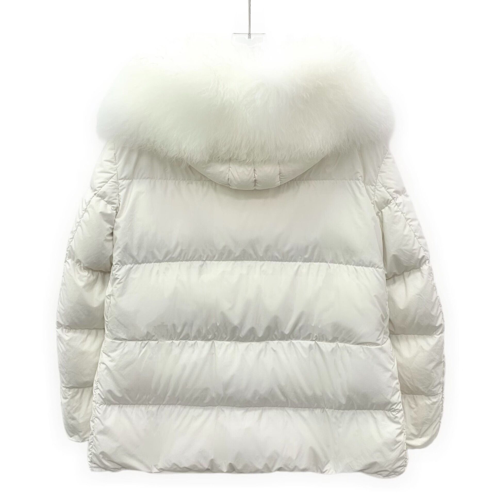 Moncler Moncler White Fur Trim Locustelle Down Jacket Size 4 Size L / US 10 / IT 46 - 3 Thumbnail