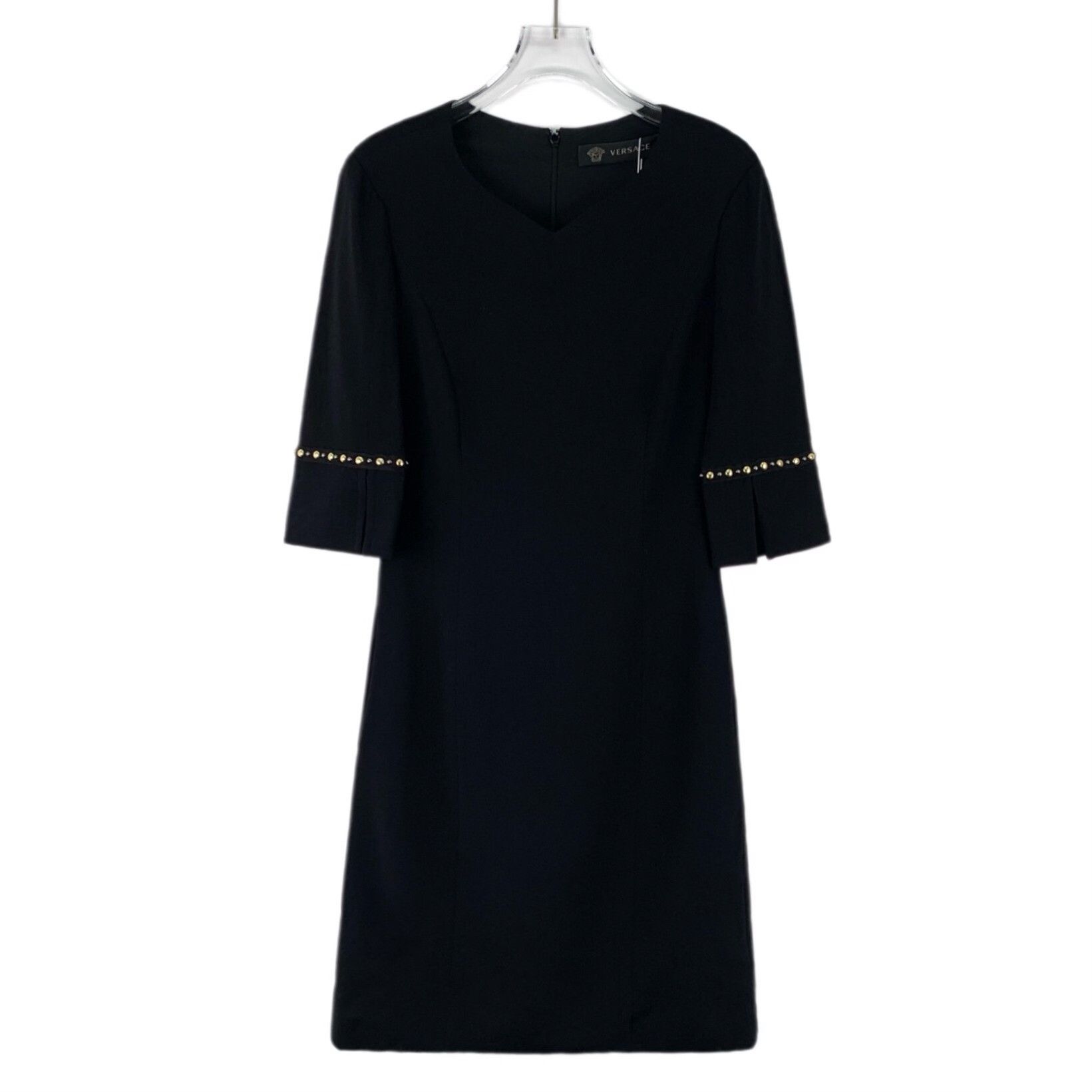 Versace Versace Studded V-Neck Mini Dress IT 36 Size XS / US 0-2 / IT 36-38 - 2 Thumbnail