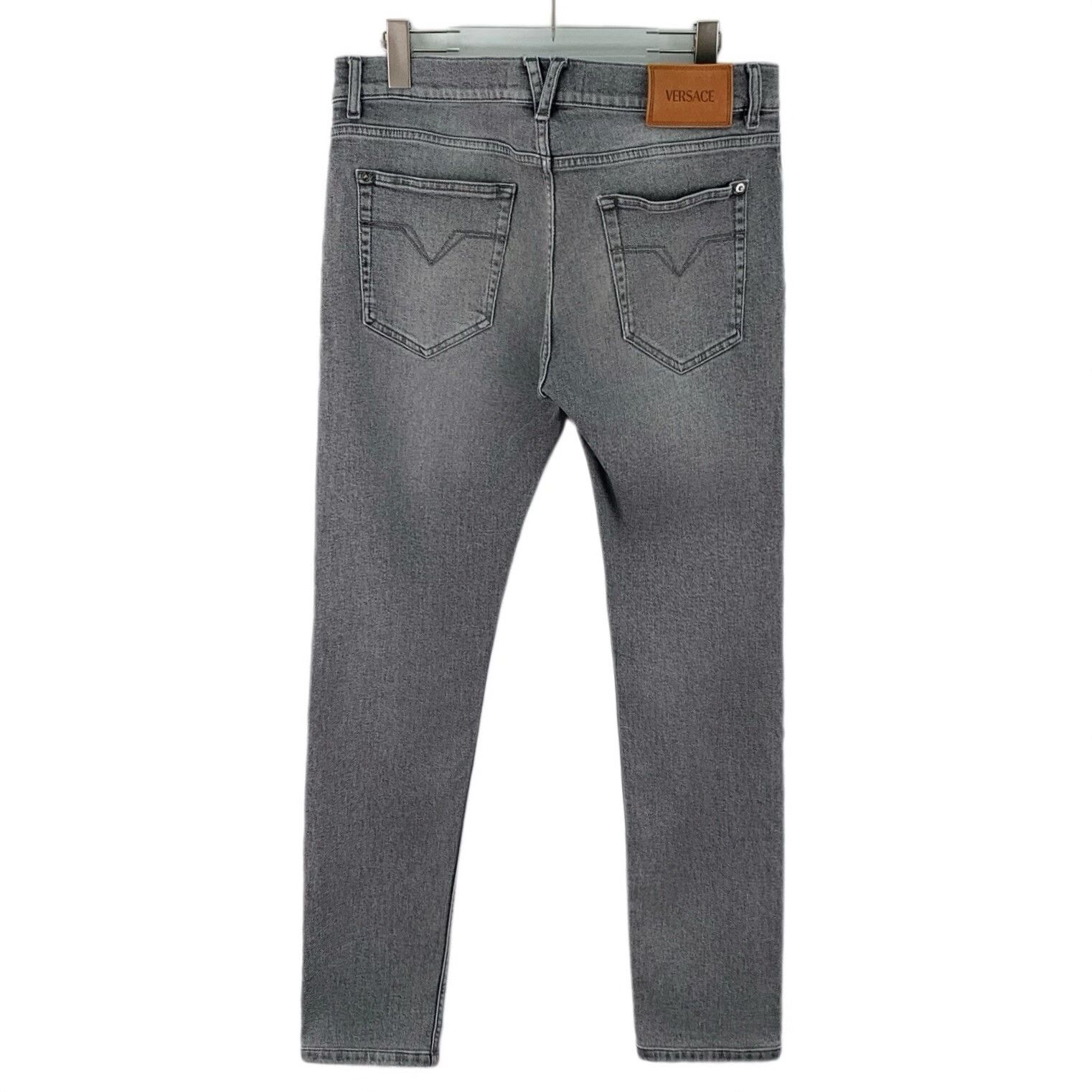 Versace Versace Light Gray Wash Denim Jeans Size 34 Size US 34 / EU 50 - 3 Thumbnail