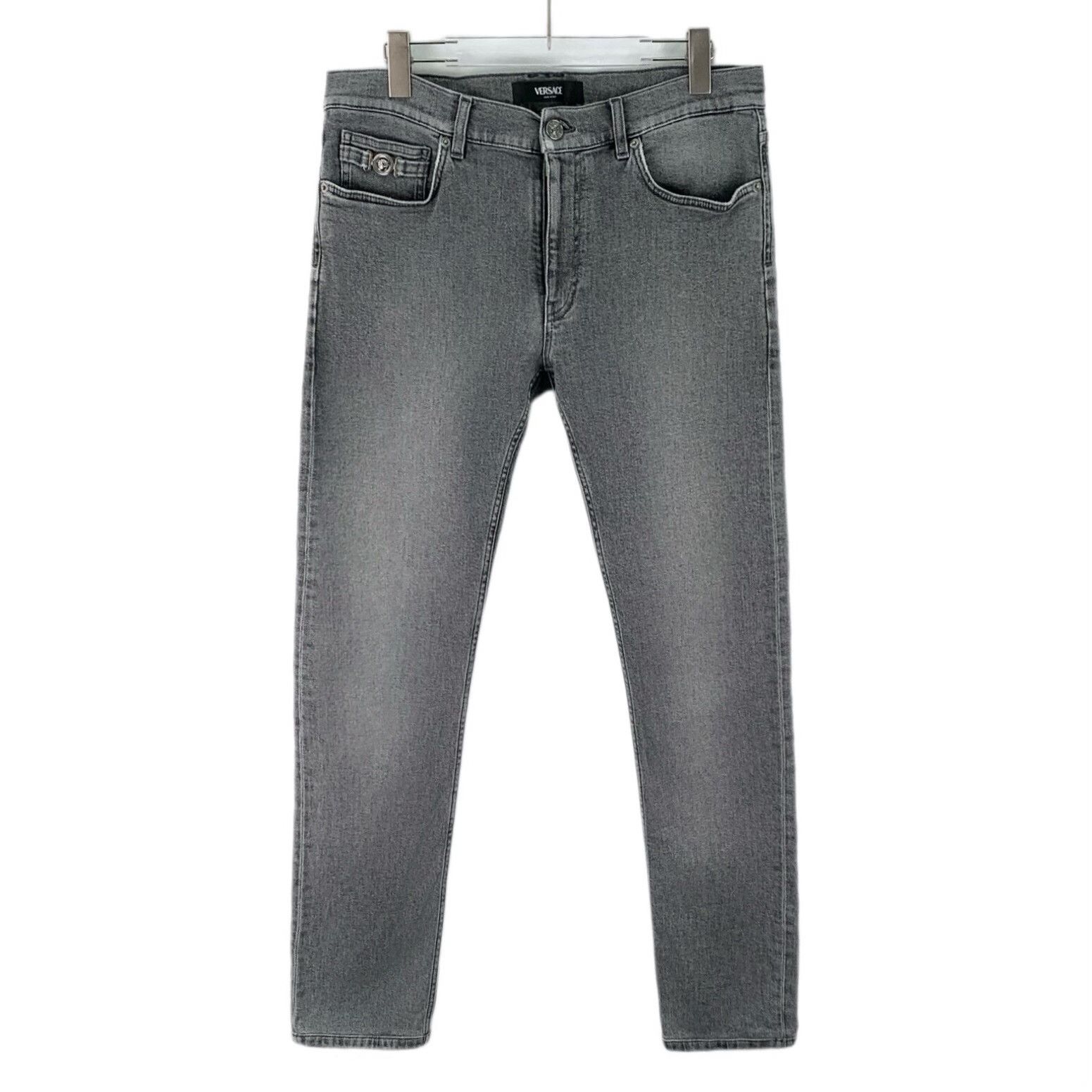 Versace Versace Light Gray Wash Denim Jeans Size 34 Size US 34 / EU 50 - 2 Thumbnail