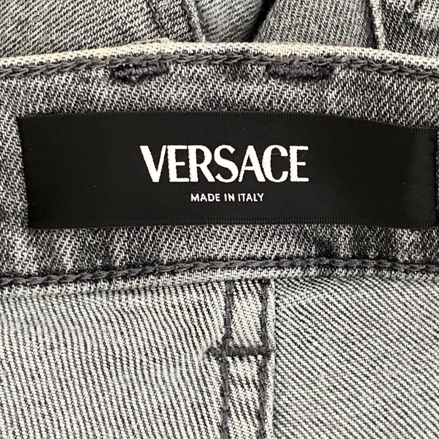 Versace Versace Light Gray Wash Denim Jeans Size 34 Size US 34 / EU 50 - 8 Thumbnail