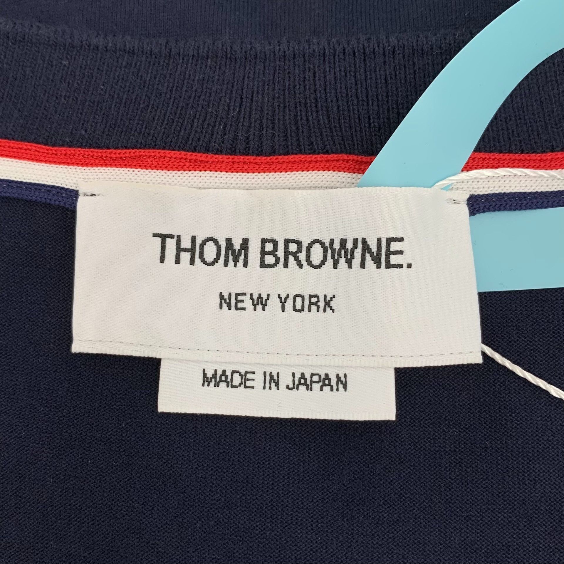 Thom Browne Thom Browne Navy Cotton Crewneck Sweatshirt Size 2 Size US M / EU 48-50 / 2 - 7 Thumbnail