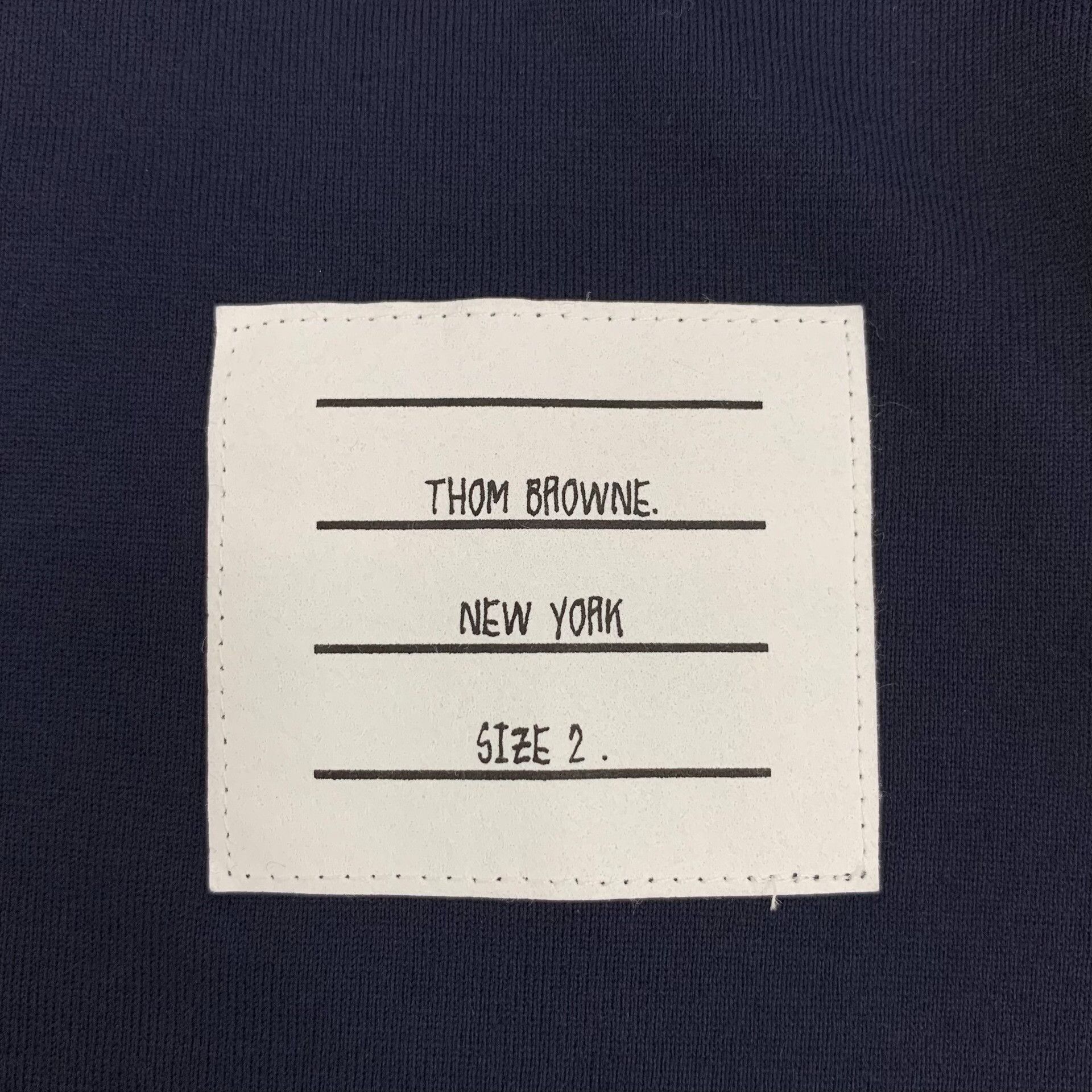 Thom Browne Thom Browne Navy Cotton Crewneck Sweatshirt Size 2 Size US M / EU 48-50 / 2 - 6 Thumbnail
