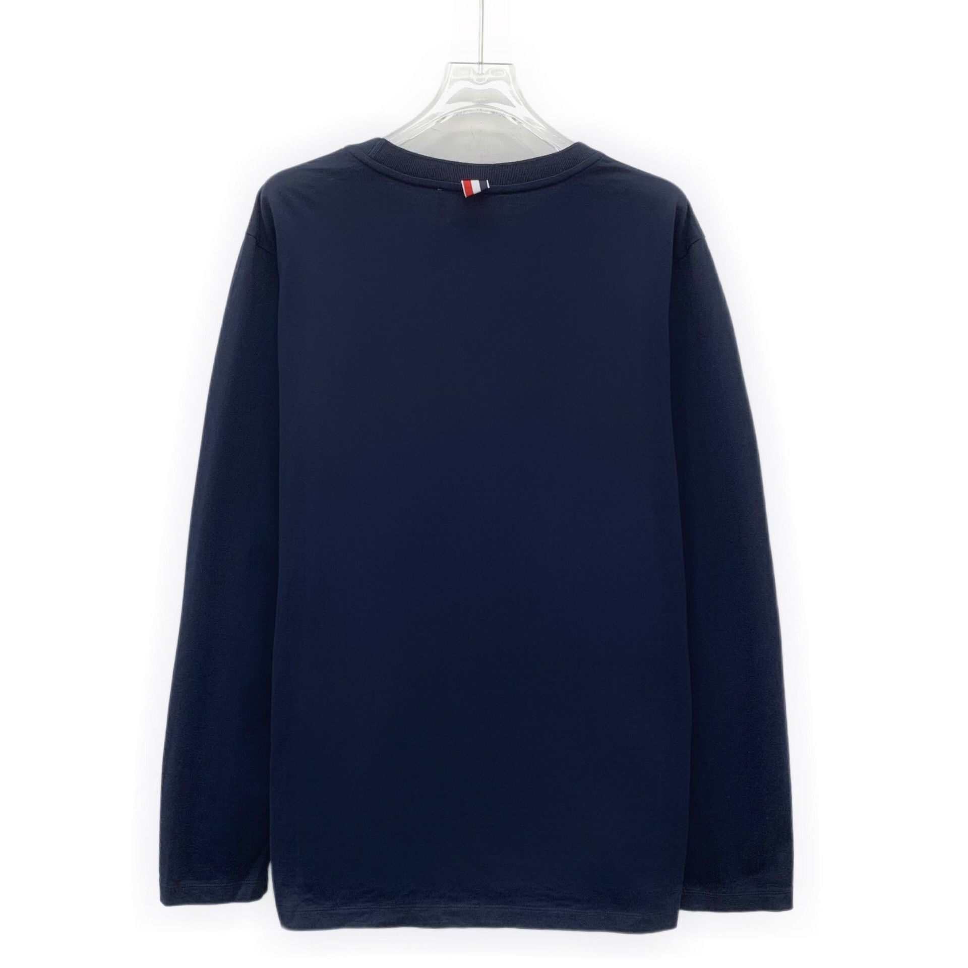 Thom Browne Thom Browne Navy Cotton Crewneck Sweatshirt Size 2 Size US M / EU 48-50 / 2 - 3 Thumbnail