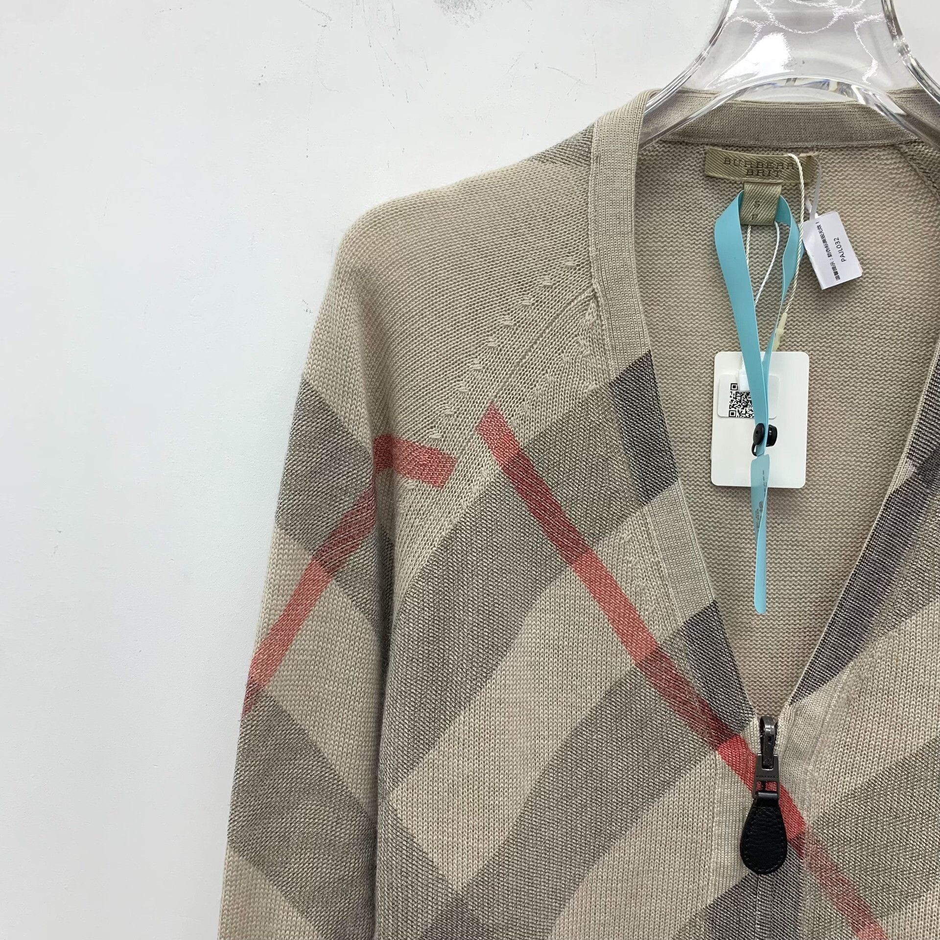 Burberry Burberry Brit Check Wool Cashmere Cardigan S Size US S / EU 44-46 / 1 - 4 Thumbnail