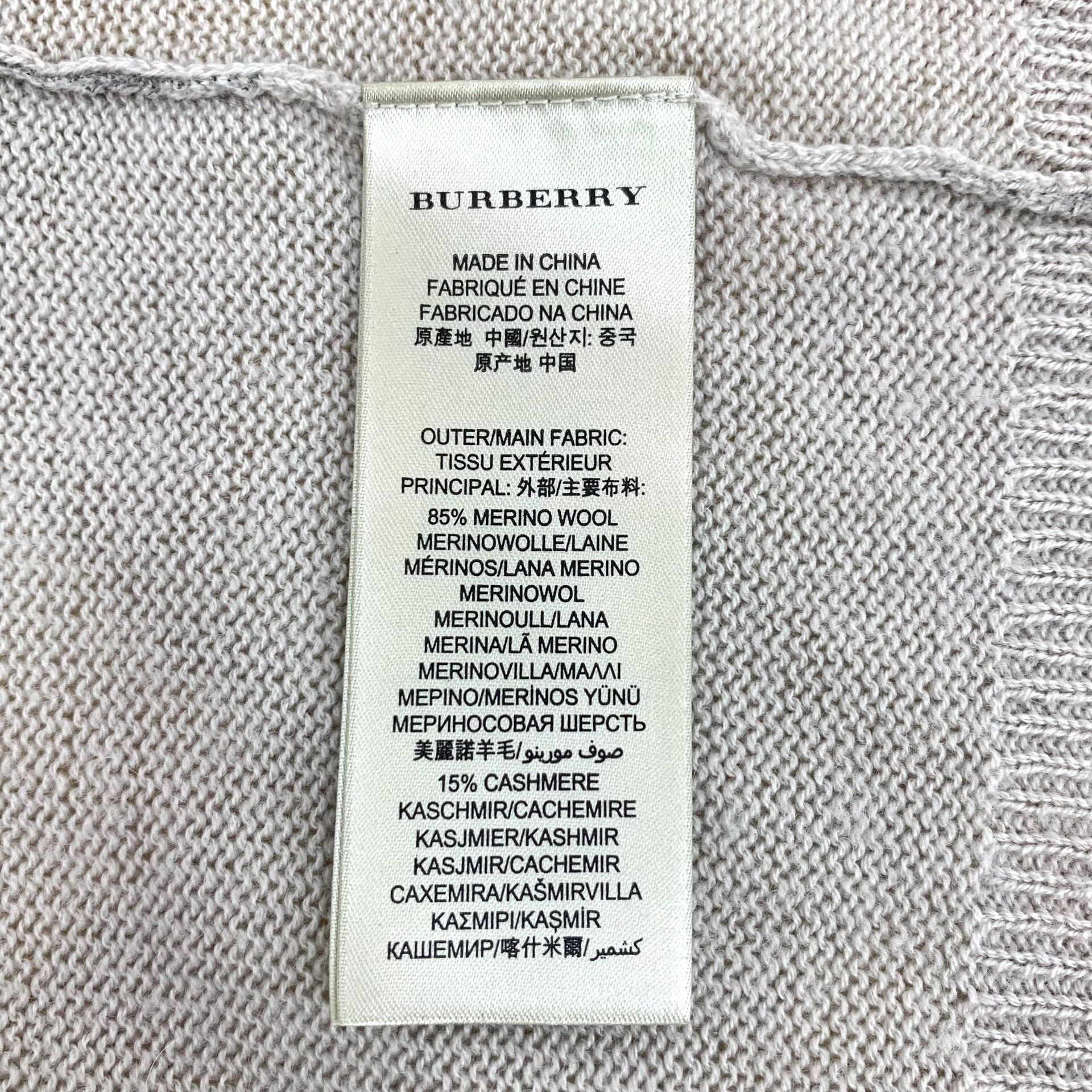 Burberry Burberry Brit Check Wool Cashmere Cardigan S Size US S / EU 44-46 / 1 - 7 Thumbnail