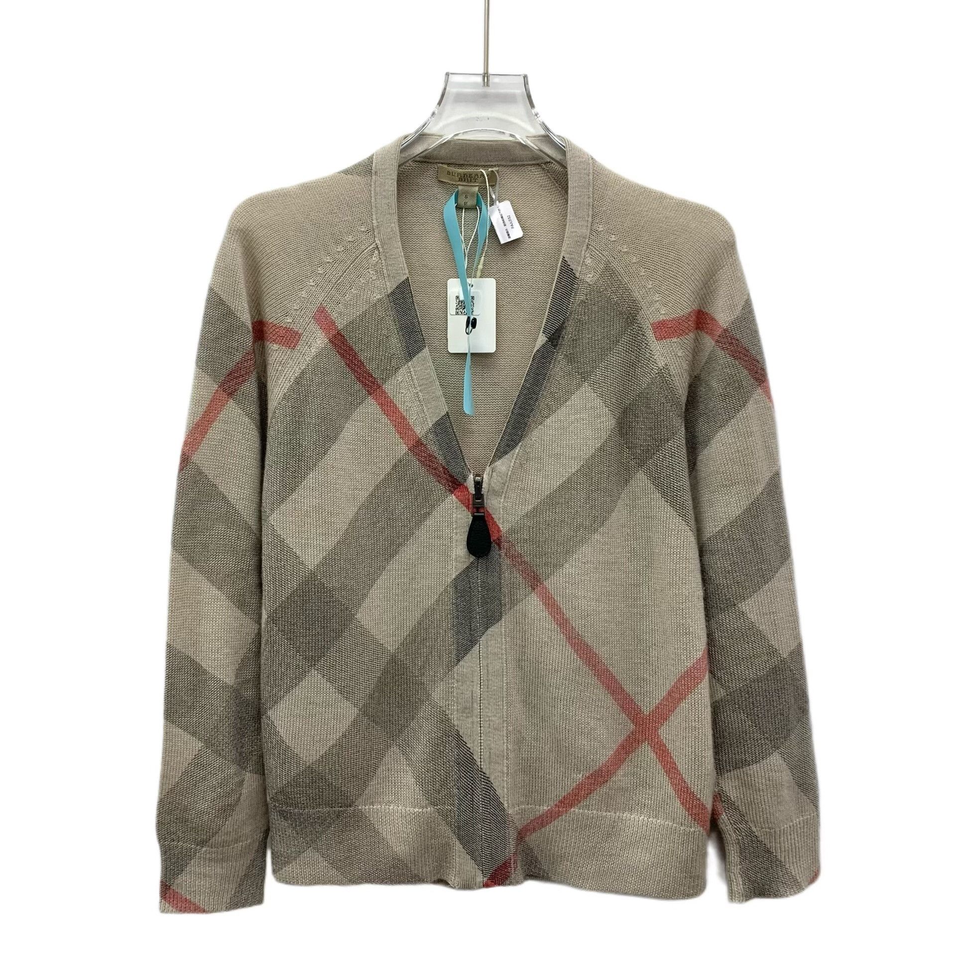 Burberry Burberry Brit Check Wool Cashmere Cardigan S Size US S / EU 44-46 / 1 - 2 Thumbnail