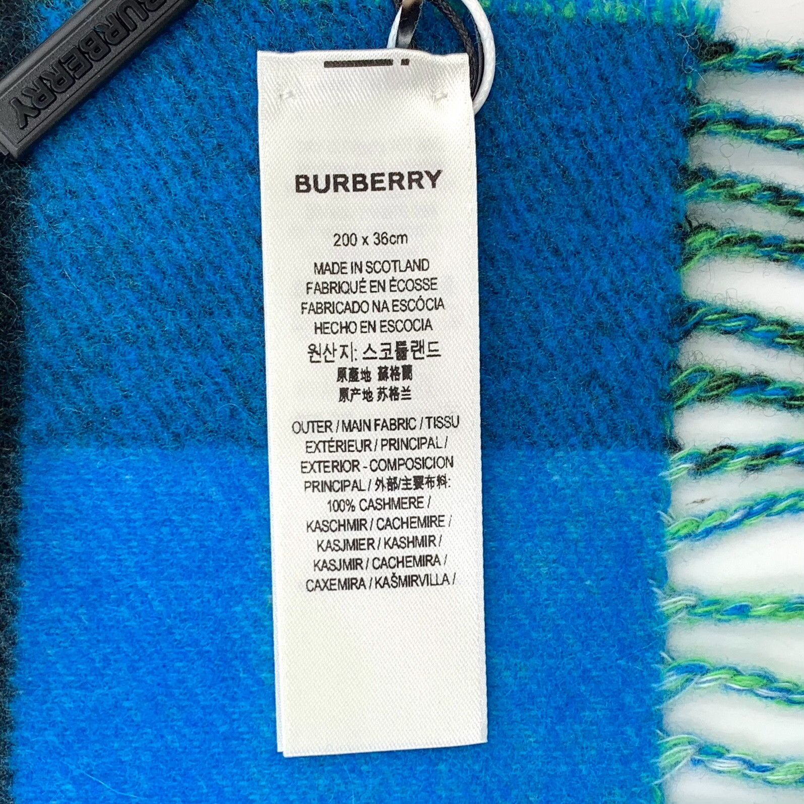 Burberry Burberry Logo Print Cashmere Scarf ONE SIZE Size ONE SIZE - 9 Thumbnail