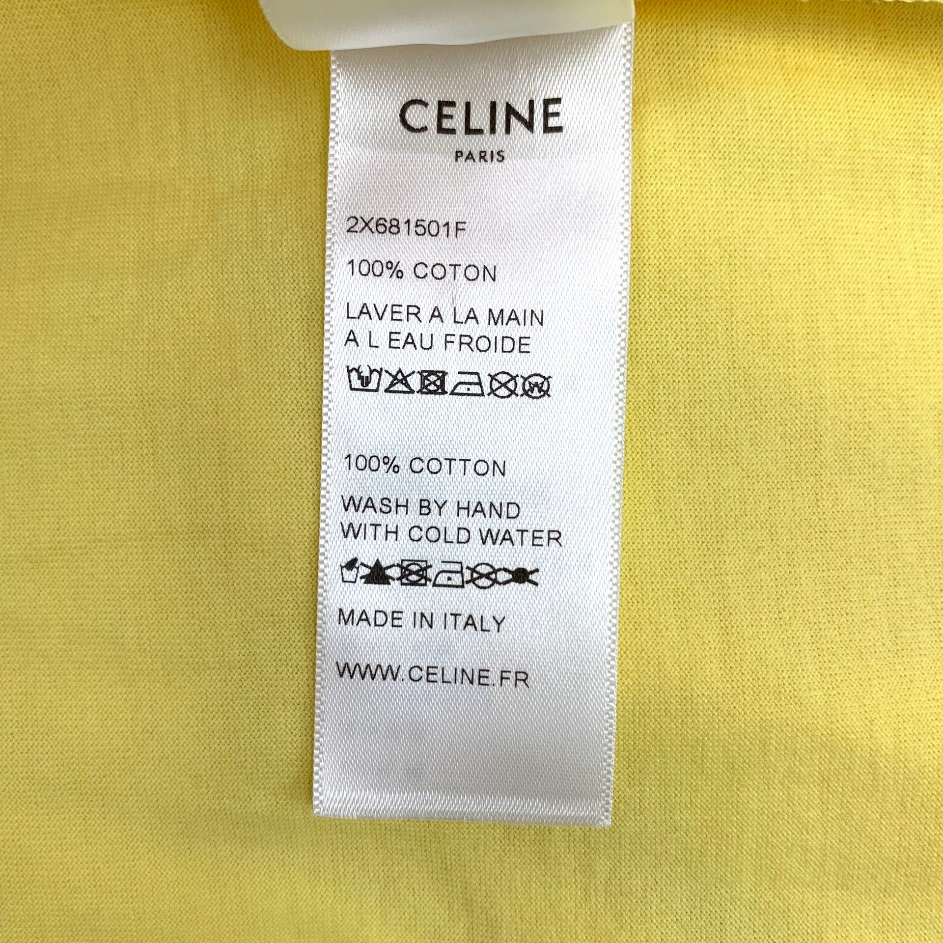 Celine Celine Logo Print Cotton T-Shirt Size M Size US M / EU 48-50 / 2 - 8 Thumbnail
