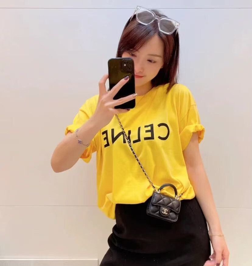 Celine Celine Logo Print Cotton T-Shirt Size M Size US M / EU 48-50 / 2 - 10 Thumbnail