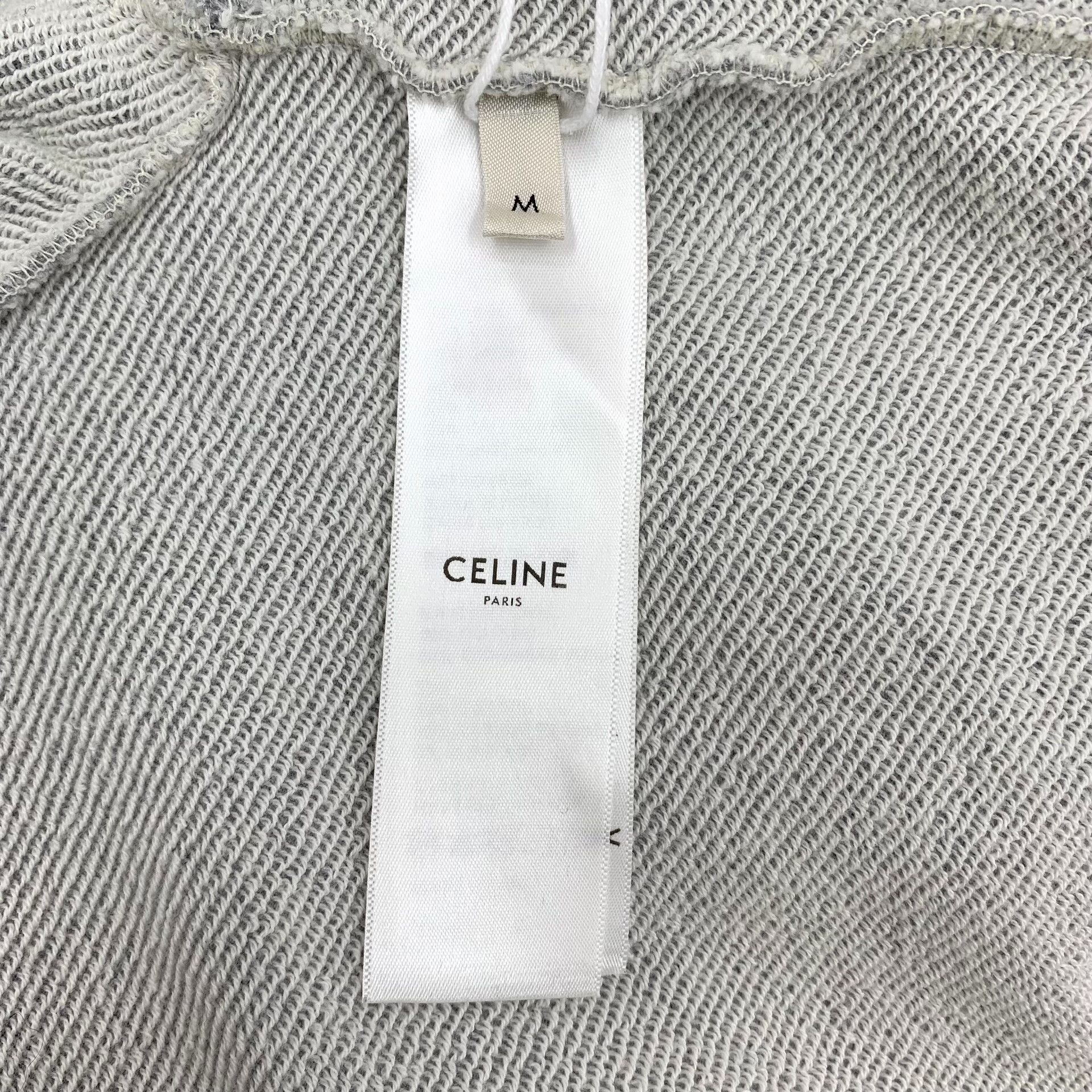 Celine Celine Triomphe Embroidered Hoodie M Size US M / EU 48-50 / 2 - 8 Thumbnail