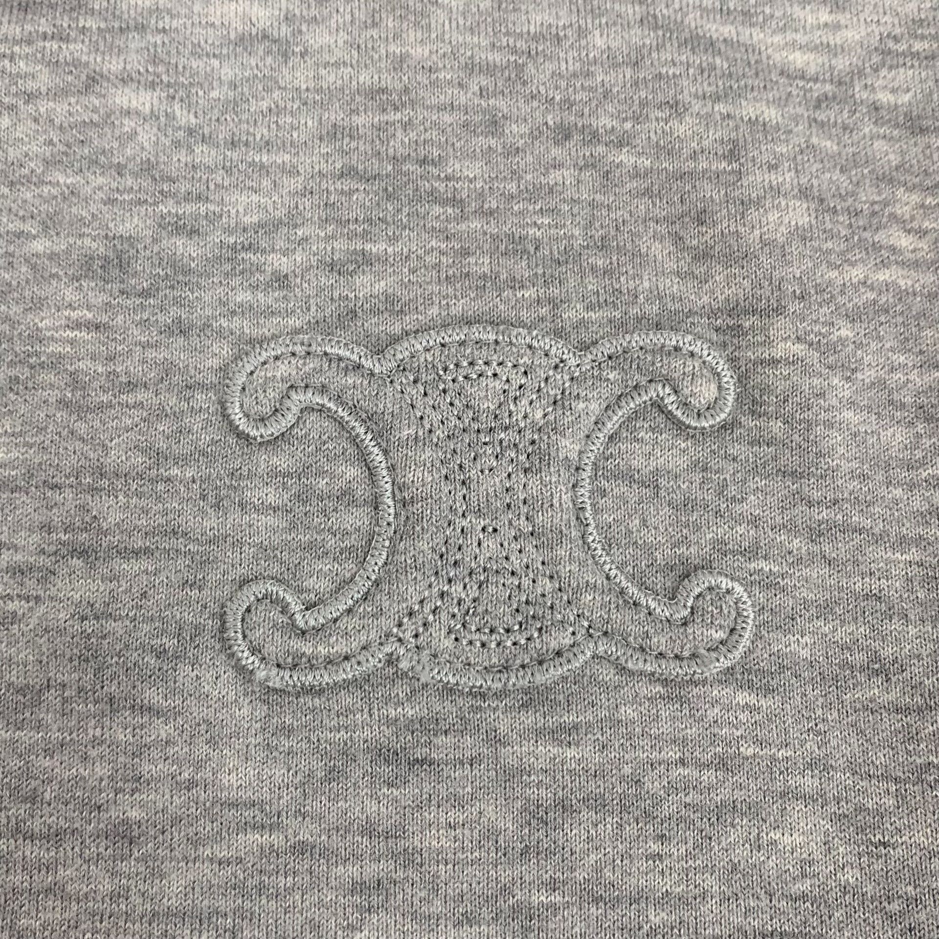 Celine Celine Triomphe Embroidered Hoodie M Size US M / EU 48-50 / 2 - 6 Thumbnail